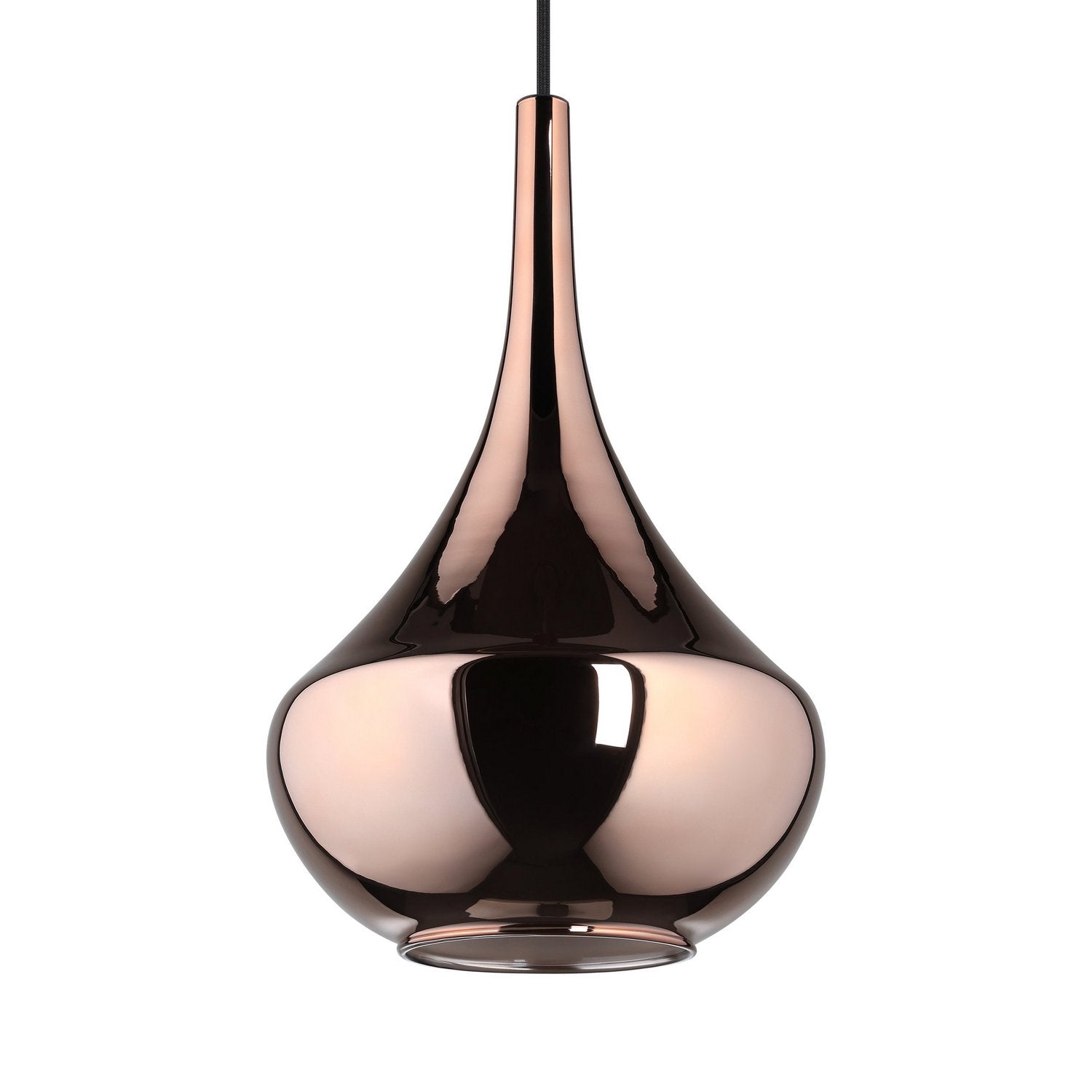 Eglo Canada - 390438A - One Light Pendant - Almoster - Black, Copper Smoked