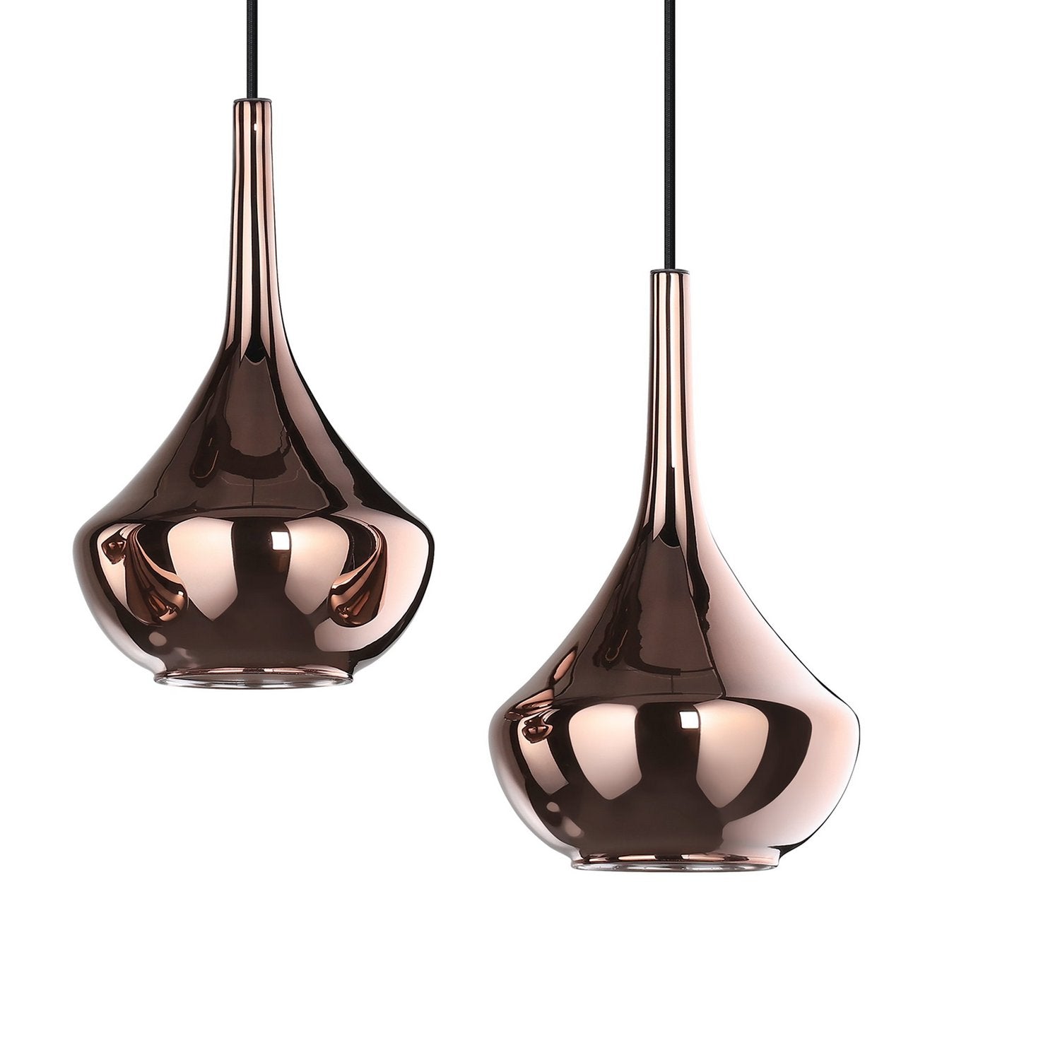 Eglo Canada - 390441A - Six Light Pendant - Almoster - Black, Copper Smoked