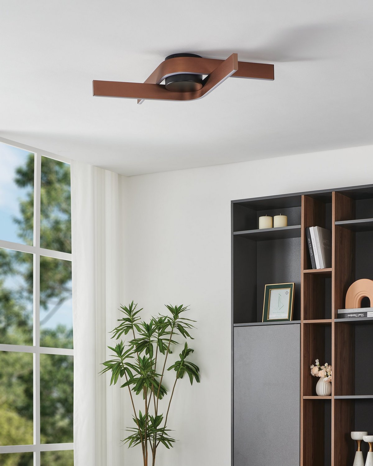 Eglo Canada - 901863A - LED Flush Mount - Folcino - Bronze, Black