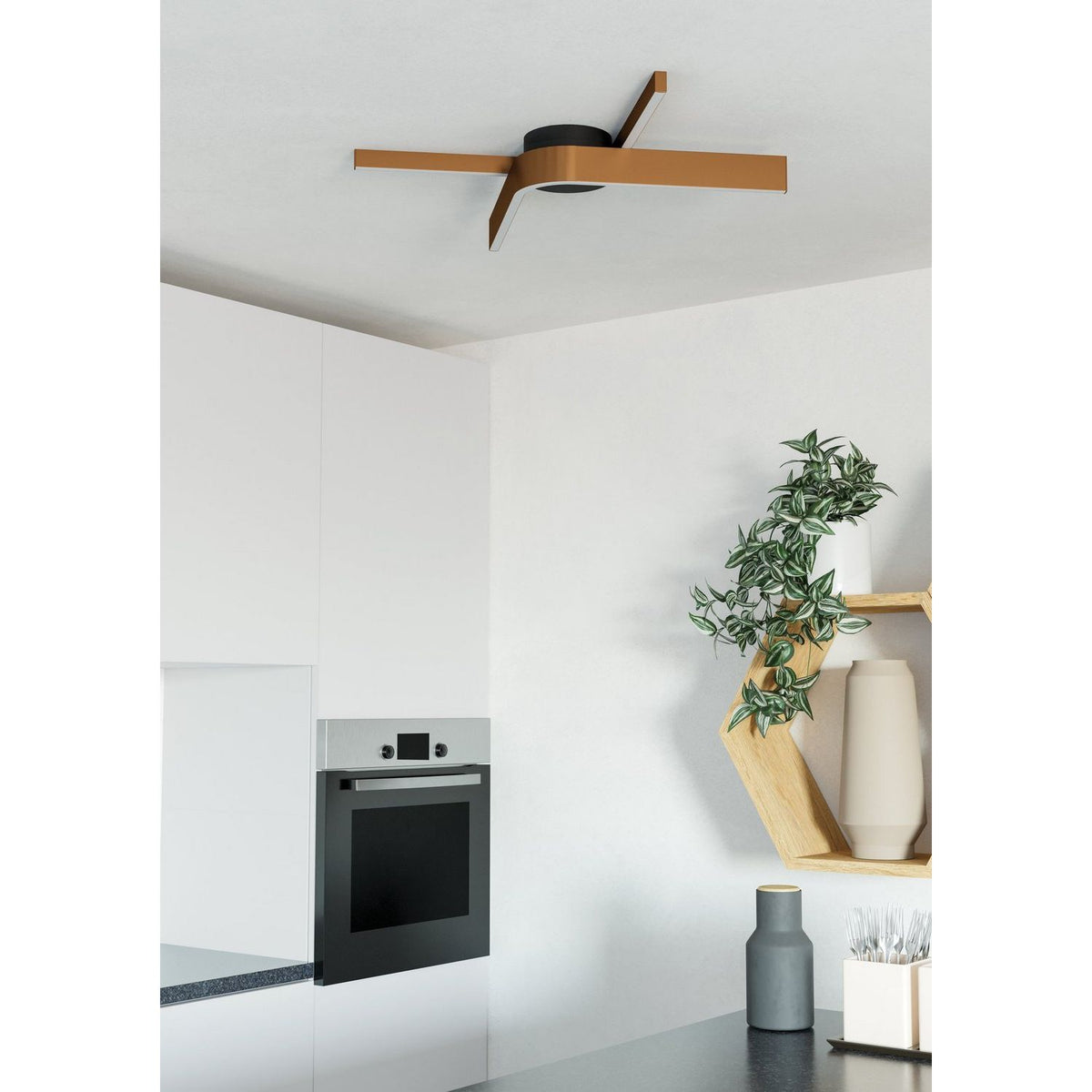 Eglo Canada - 901863A - LED Flush Mount - Folcino - Bronze, Black