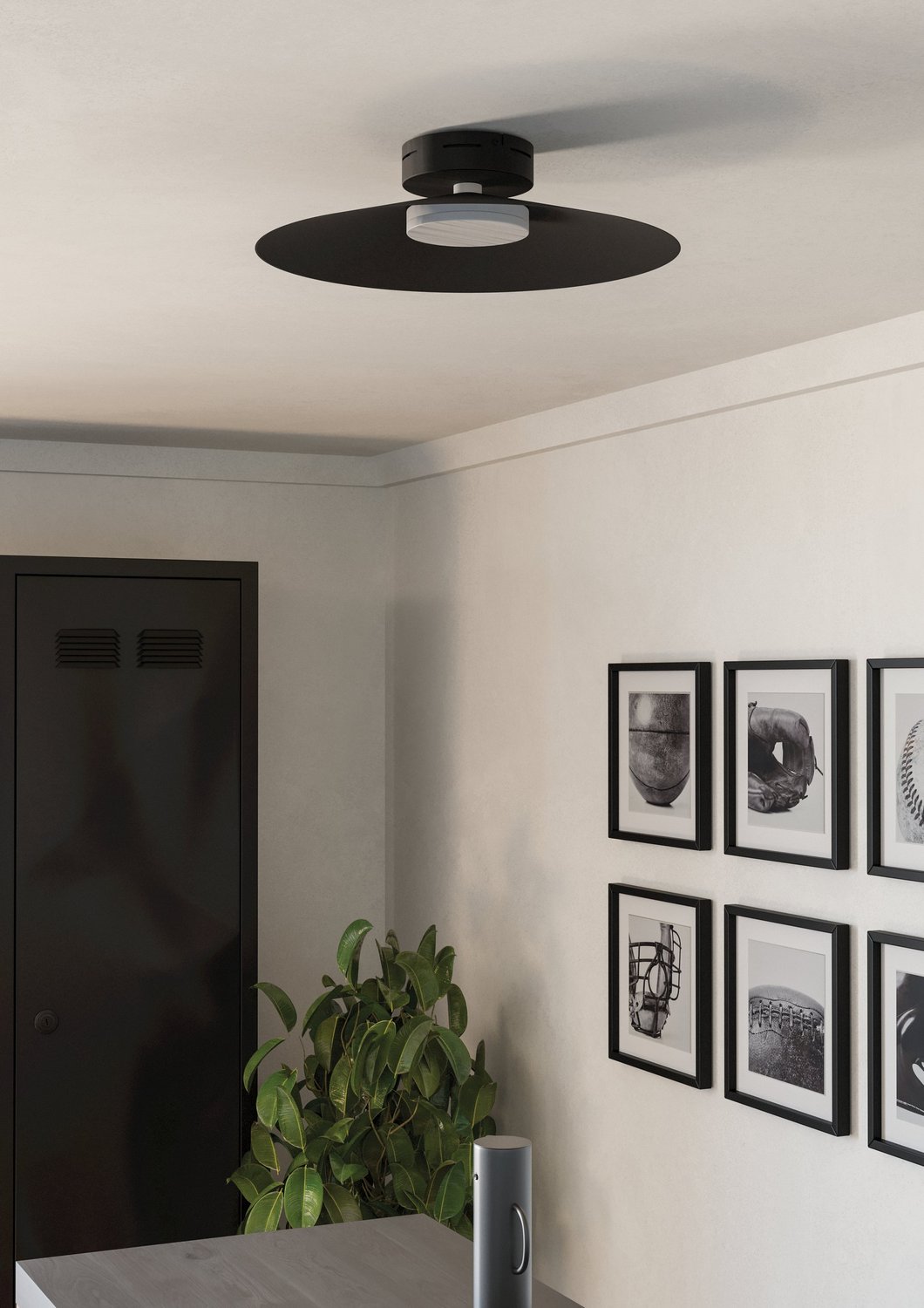 Eglo Canada - 902182A - LED Flush Mount - Conomavilla - Black