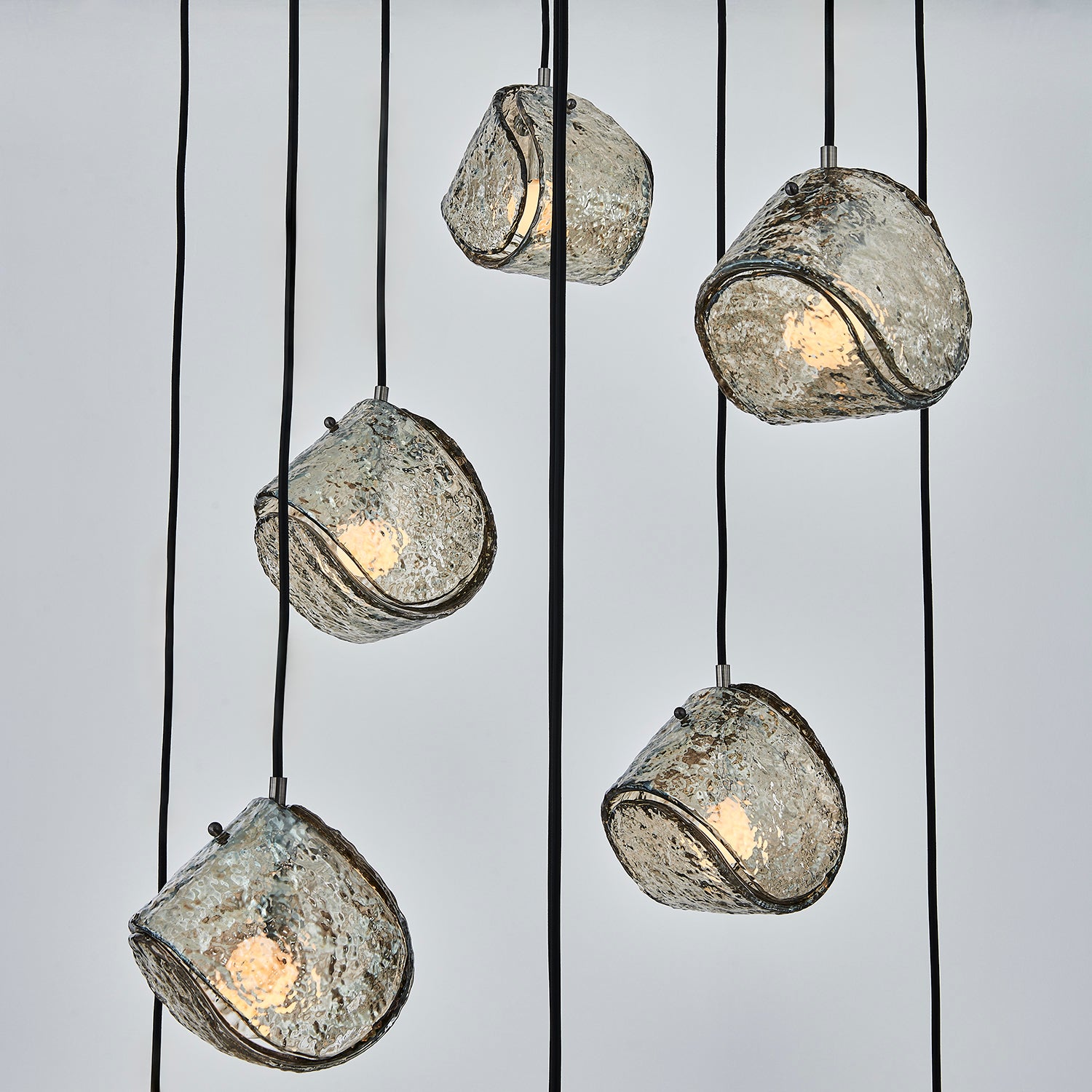 Kalco - 529553SBN - Nine Light Chandelier - Pallina - Satin Black Nickel