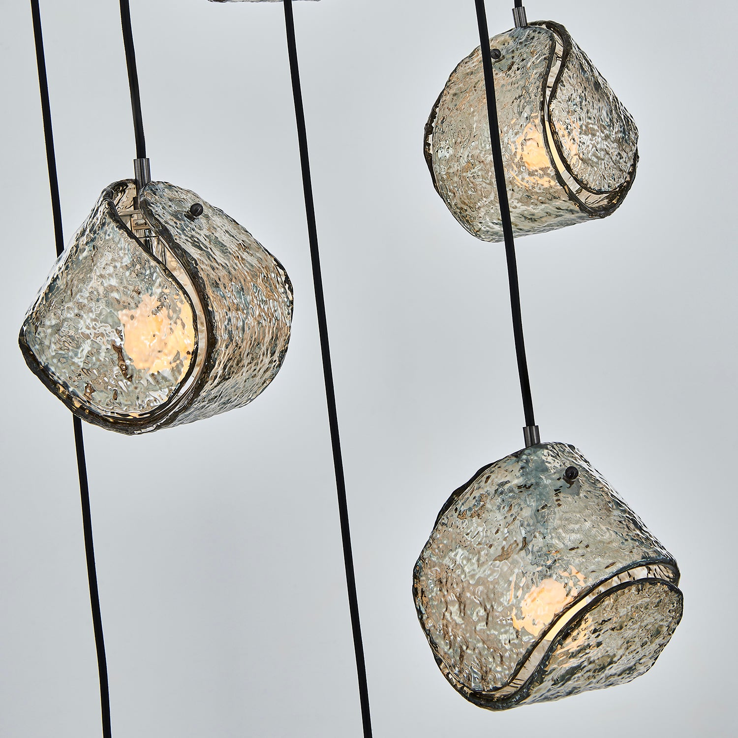 Kalco - 529552SBN - Six Light Chandelier - Pallina - Satin Black Nickel