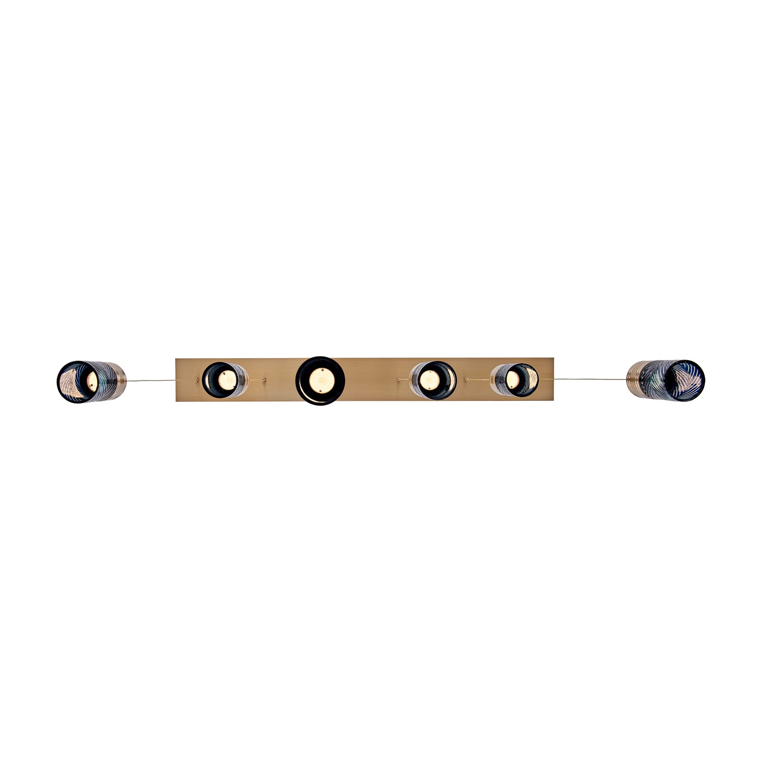 Kalco - 524961WB - LED linéaire Suspension - Kiriko - Cuivres d'hiver