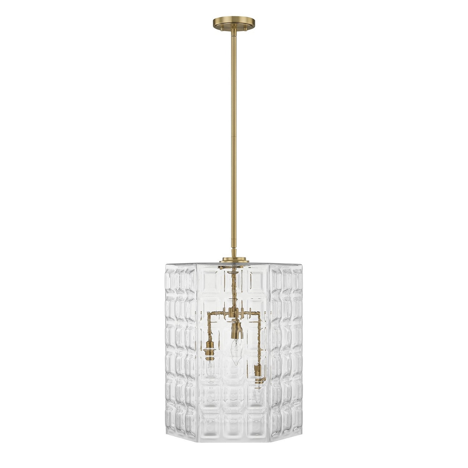 Savoy House - 7-6209-3-322 - Three Light Pendant - Reddick - Warm Brass