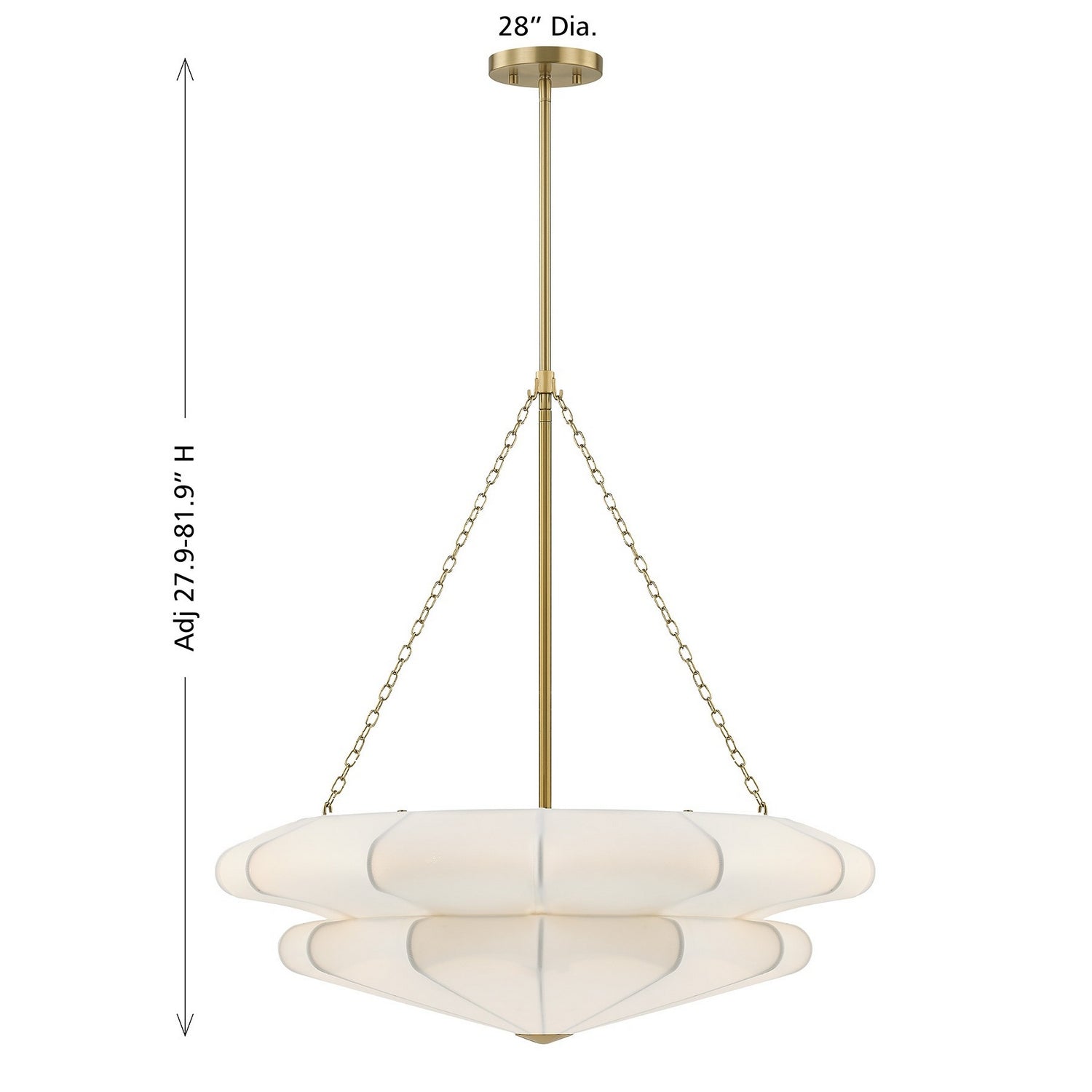 Savoy House - 7-9153-3-322 - Three Light Pendant - Coppell - Warm Brass