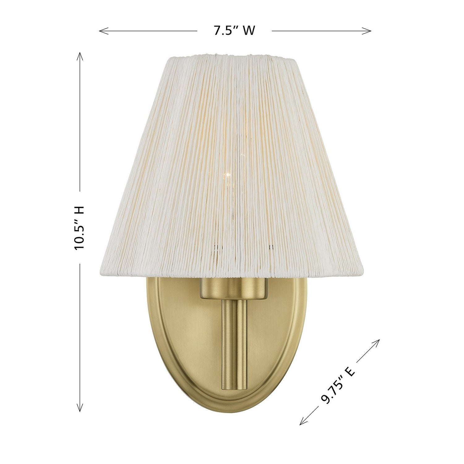 Savoy House - 9-6081-1-127 - One Light Wall Sconce - Rosa - Noble Brass