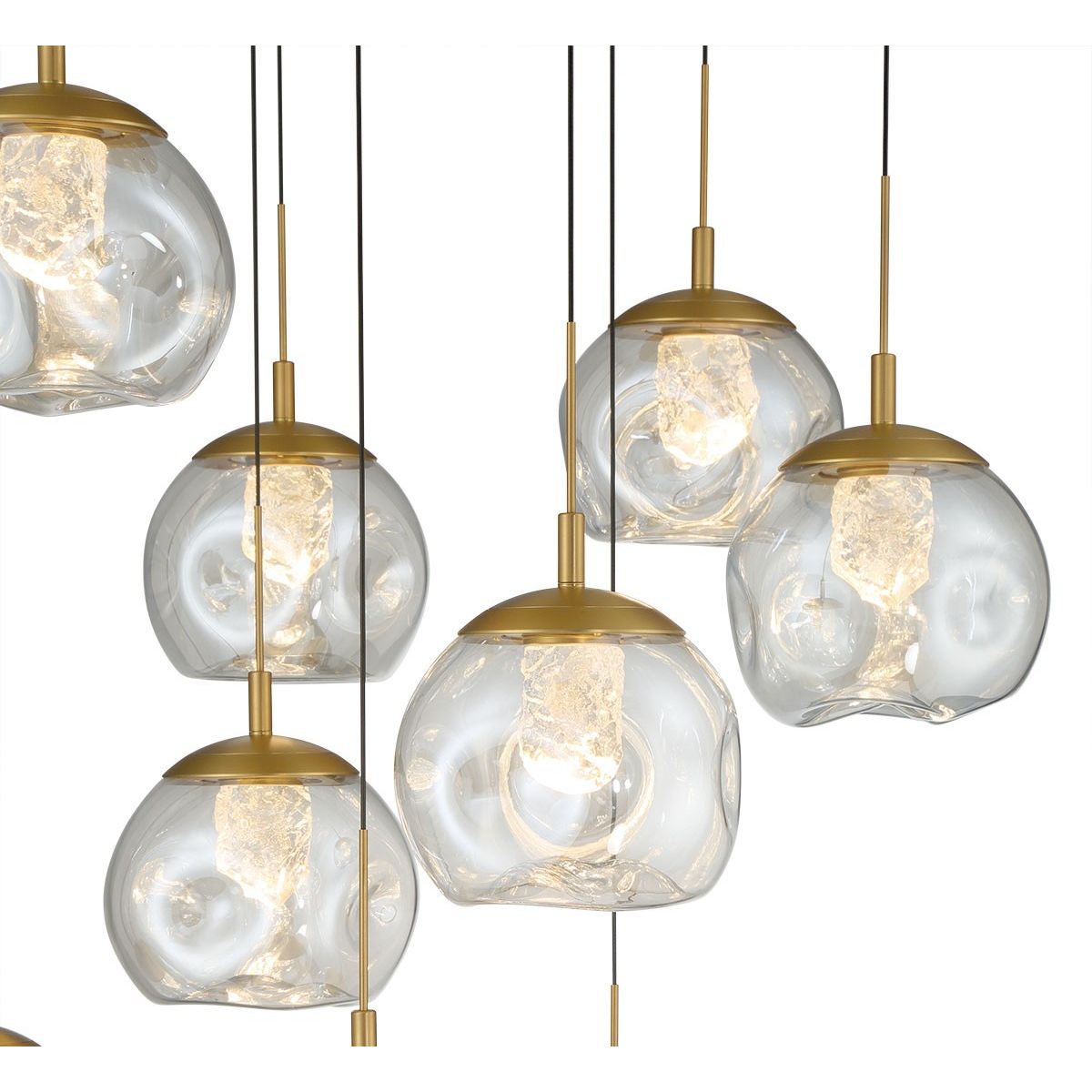 Lib & Co. Canada - 12441-030 - LED Chandelier - Camerino - Painted antique brass