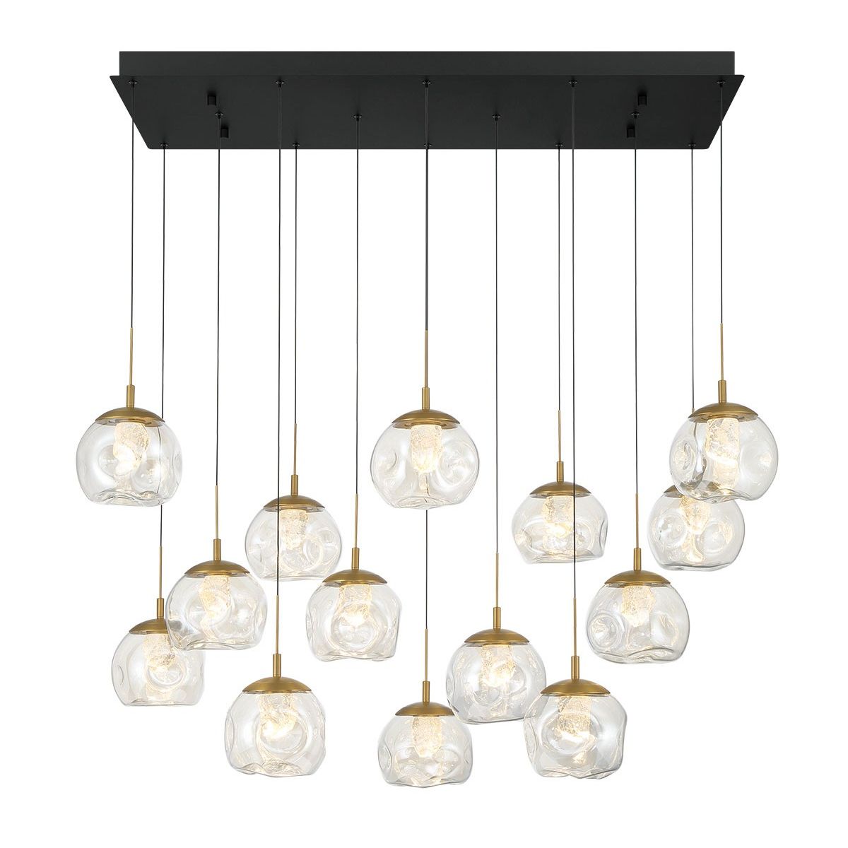 Lib & Co. Canada - 12446-02 - LED Chandelier - Camerino - Matte black