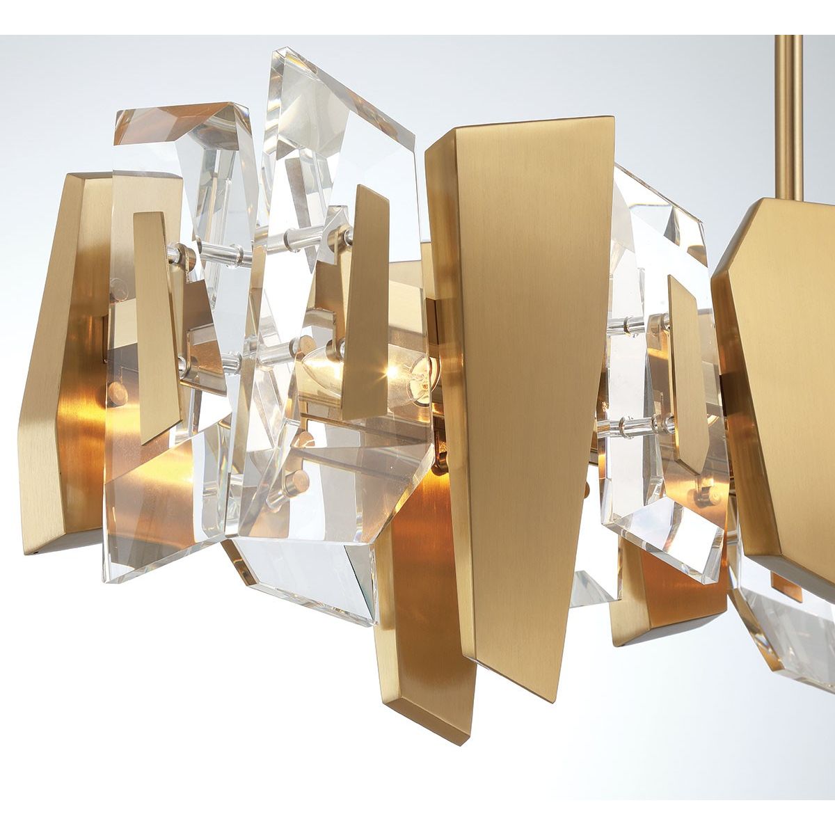 Lib & Co. Canada - 12214-037 - Six Light Linear Chandelier - Castellana - Brushed brass
