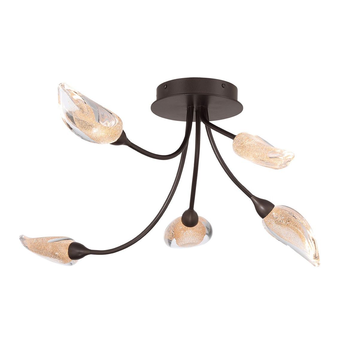 Lib & Co. Canada - 12309-043 - LED Ceiling Mount - Modena - Black with gold accent