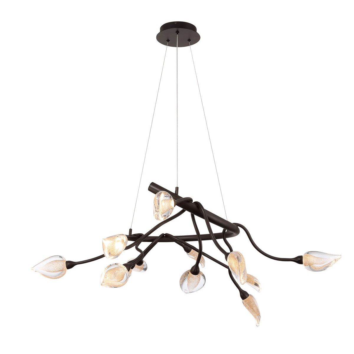 Lib & Co. Canada - 12306-043 - LED Chandelier - Modena - Black with gold accent