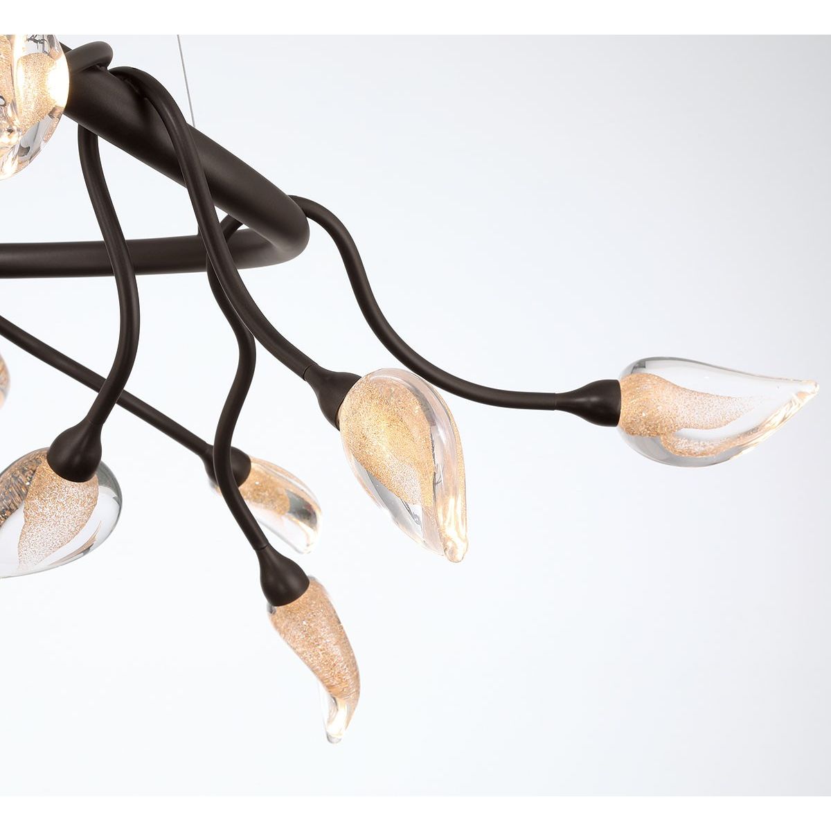Lib & Co. Canada - 12306-043 - LED Chandelier - Modena - Black with gold accent