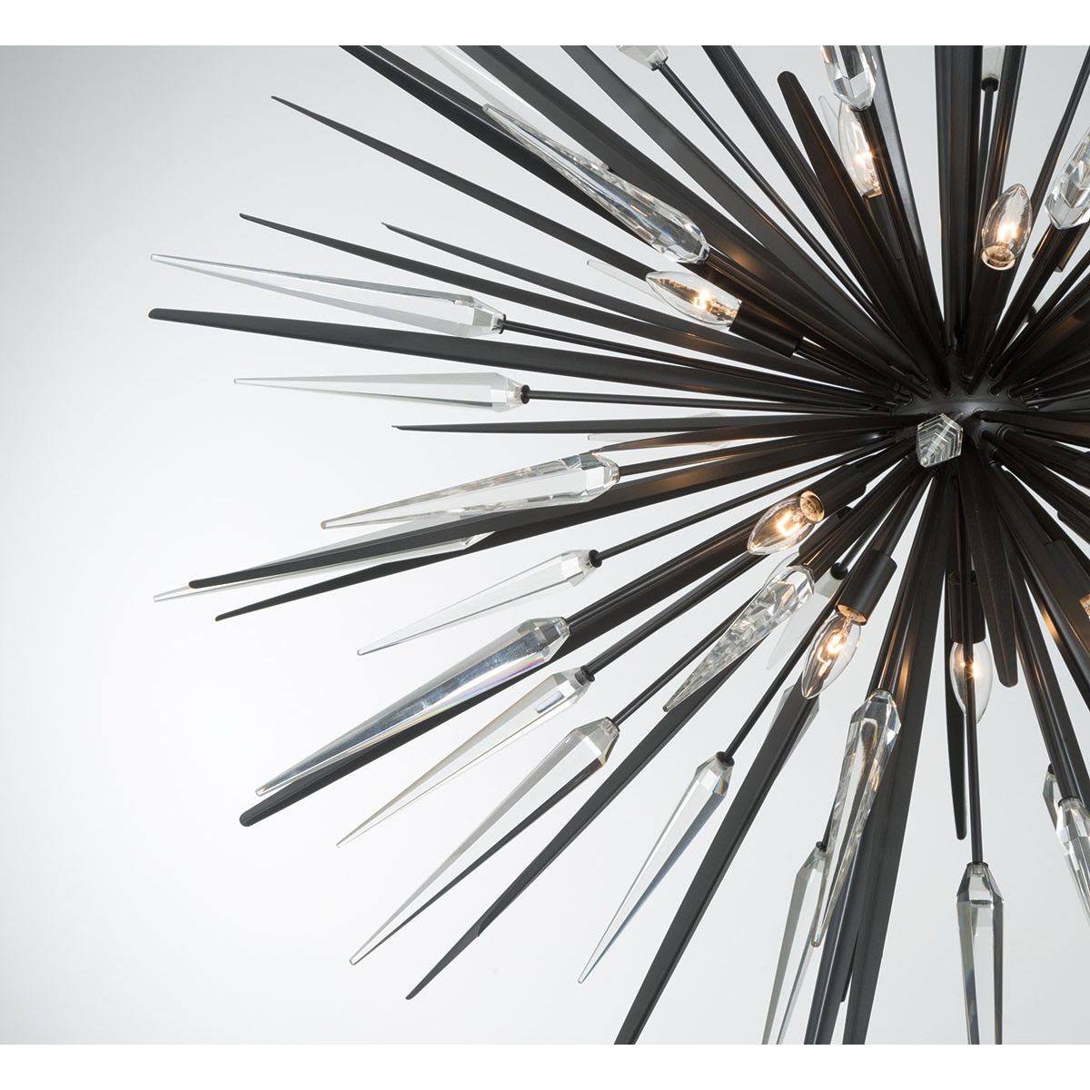 Lib & Co. Canada - 12432-06 - 14 Light Chandelier - Pragma - Metallic black