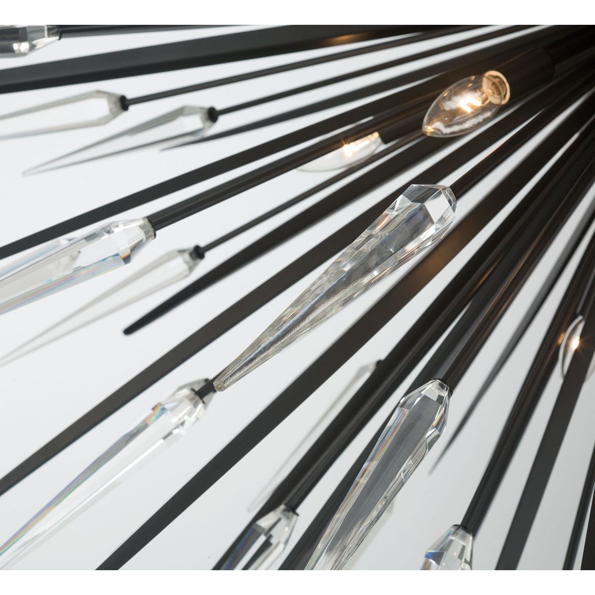 Lib & Co. Canada - 12433-06 - 18 Light Chandelier - Pragma - Metallic black