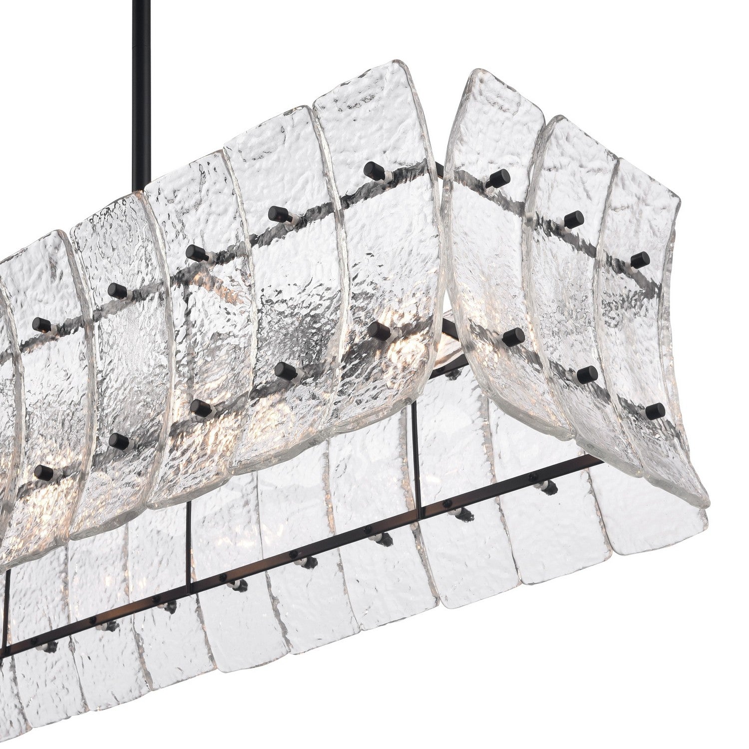 Arabela Lighting - 85254-6 - Luminaire linéaire à six lampes Suspendu - Sophie - Noir mat
