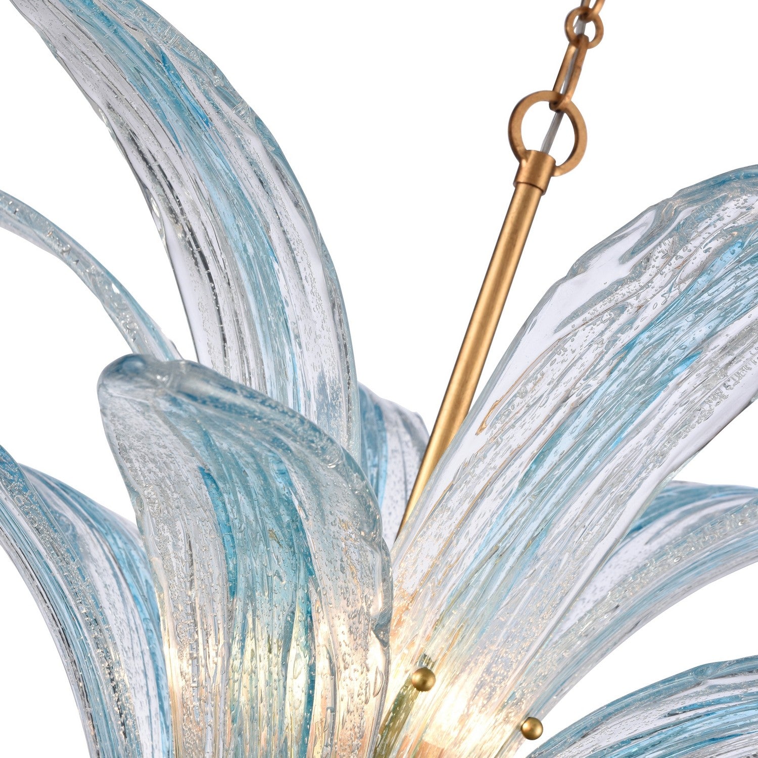 Arabela Lighting - 85391-6 - Six Light Pendant - Fiore - Antique Gold Leaf