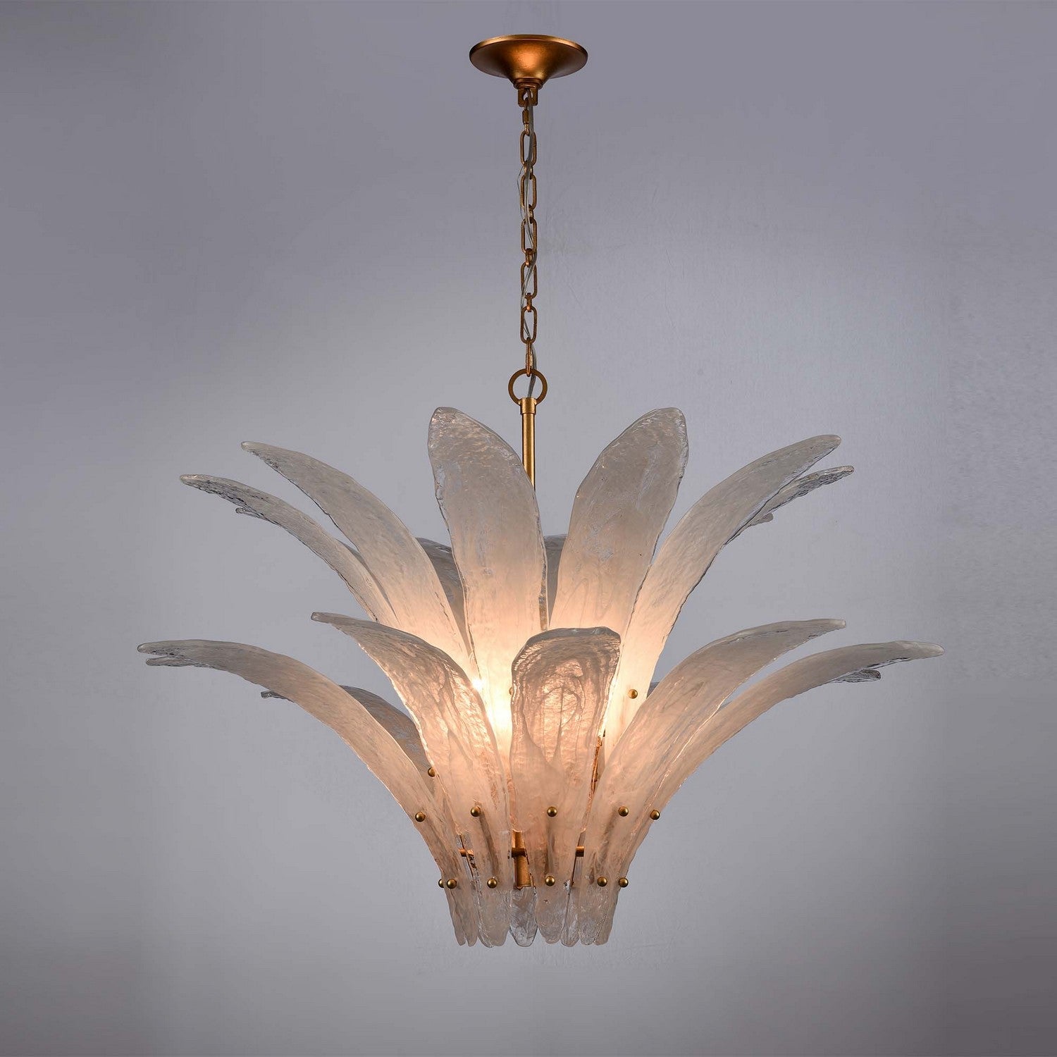 Arabela Lighting - 85490-10 - Ten Light Pendant - Fiore - Antique Gold Leaf