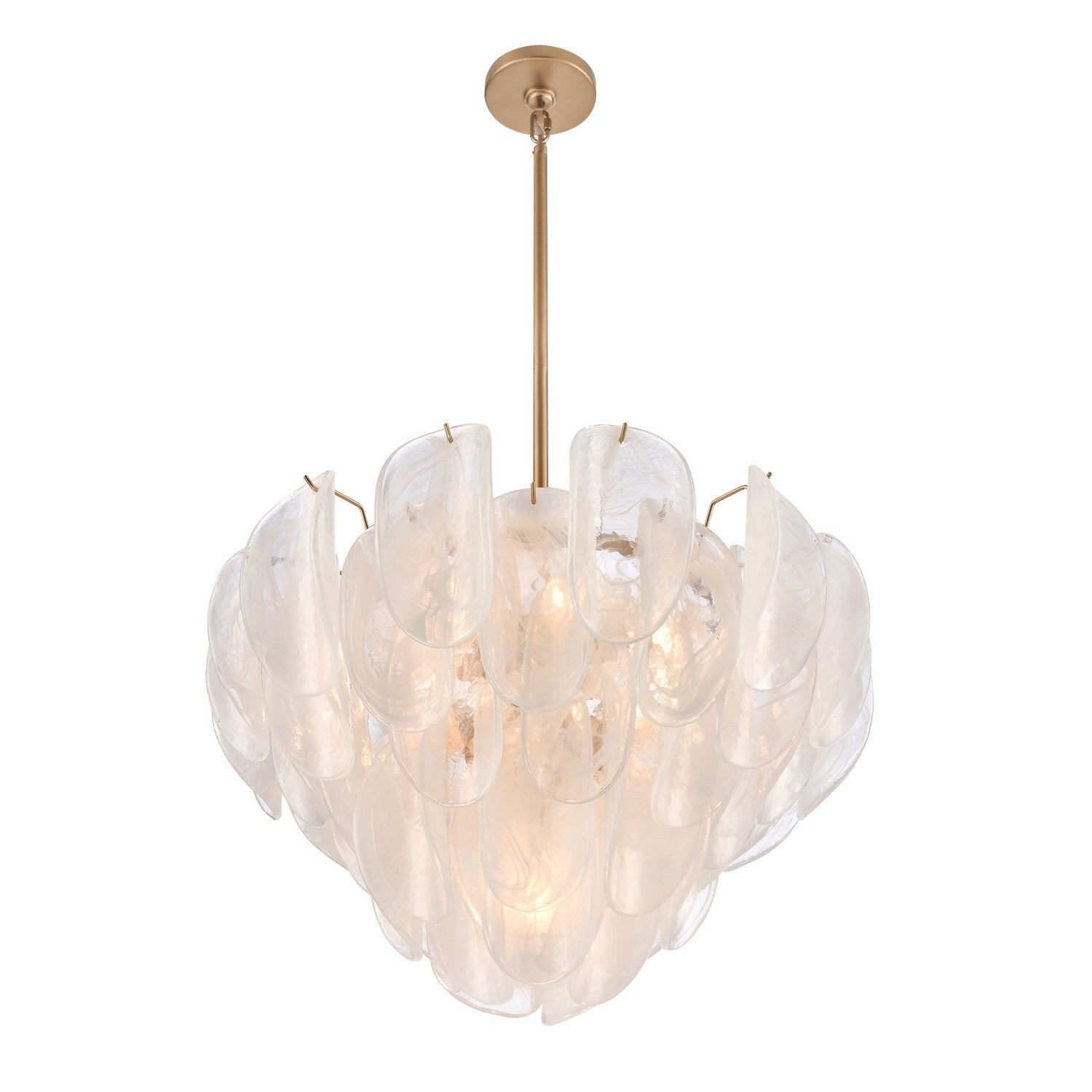 Arabela Lighting - 85410-7 - Sept lumières Suspension Château - Laiton satiné