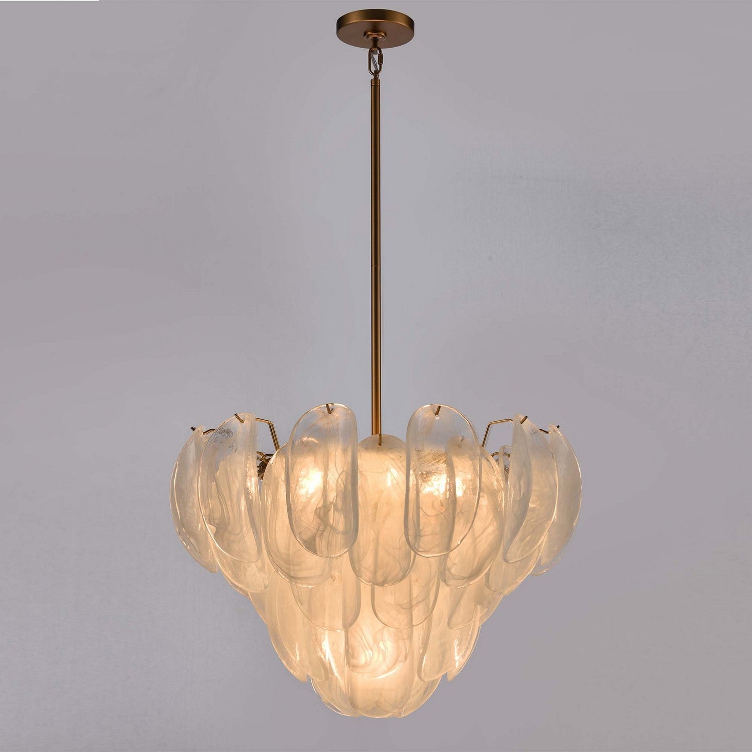 Arabela Lighting - 85410-7 - Sept lumières Suspension Château - Laiton satiné