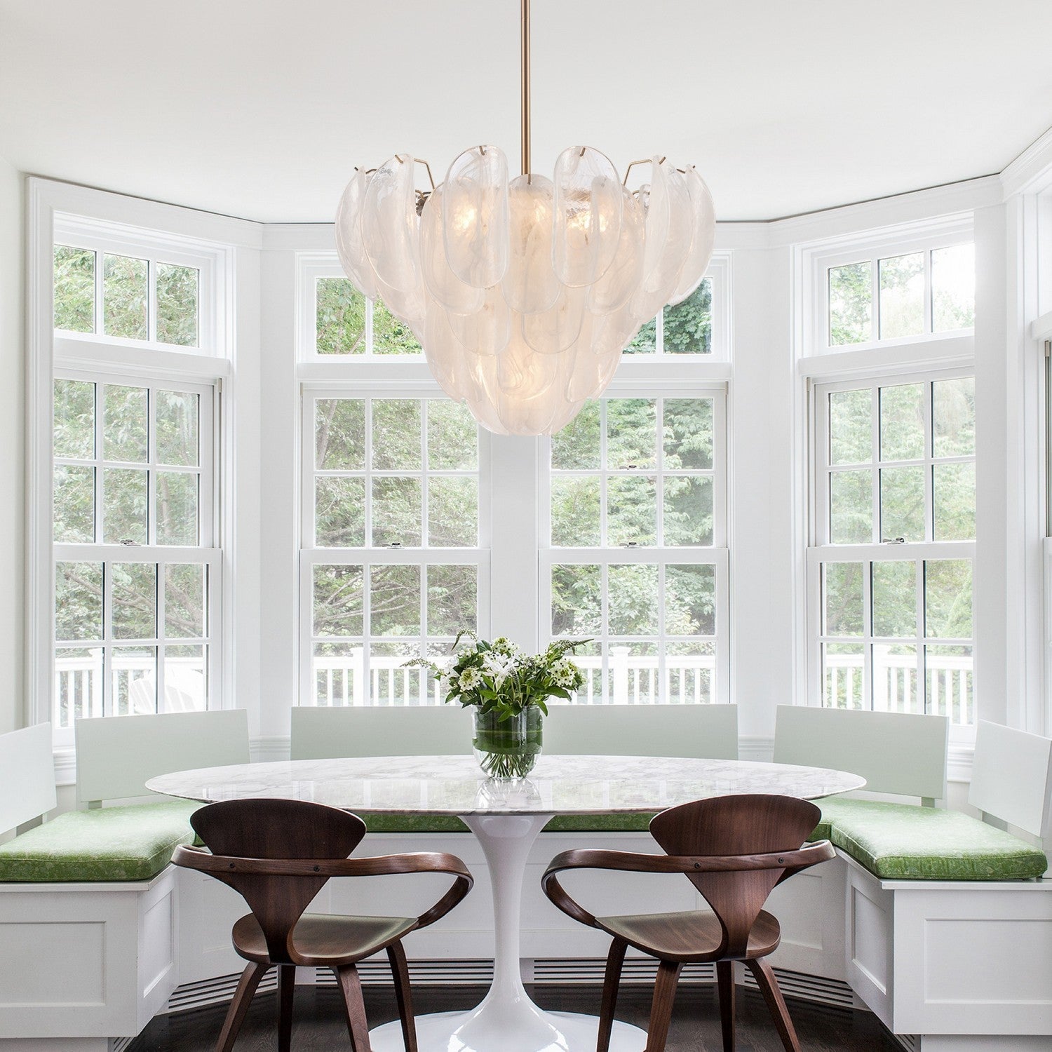 Arabela Lighting - 85410-7 - Sept lumières Suspension Château - Laiton satiné