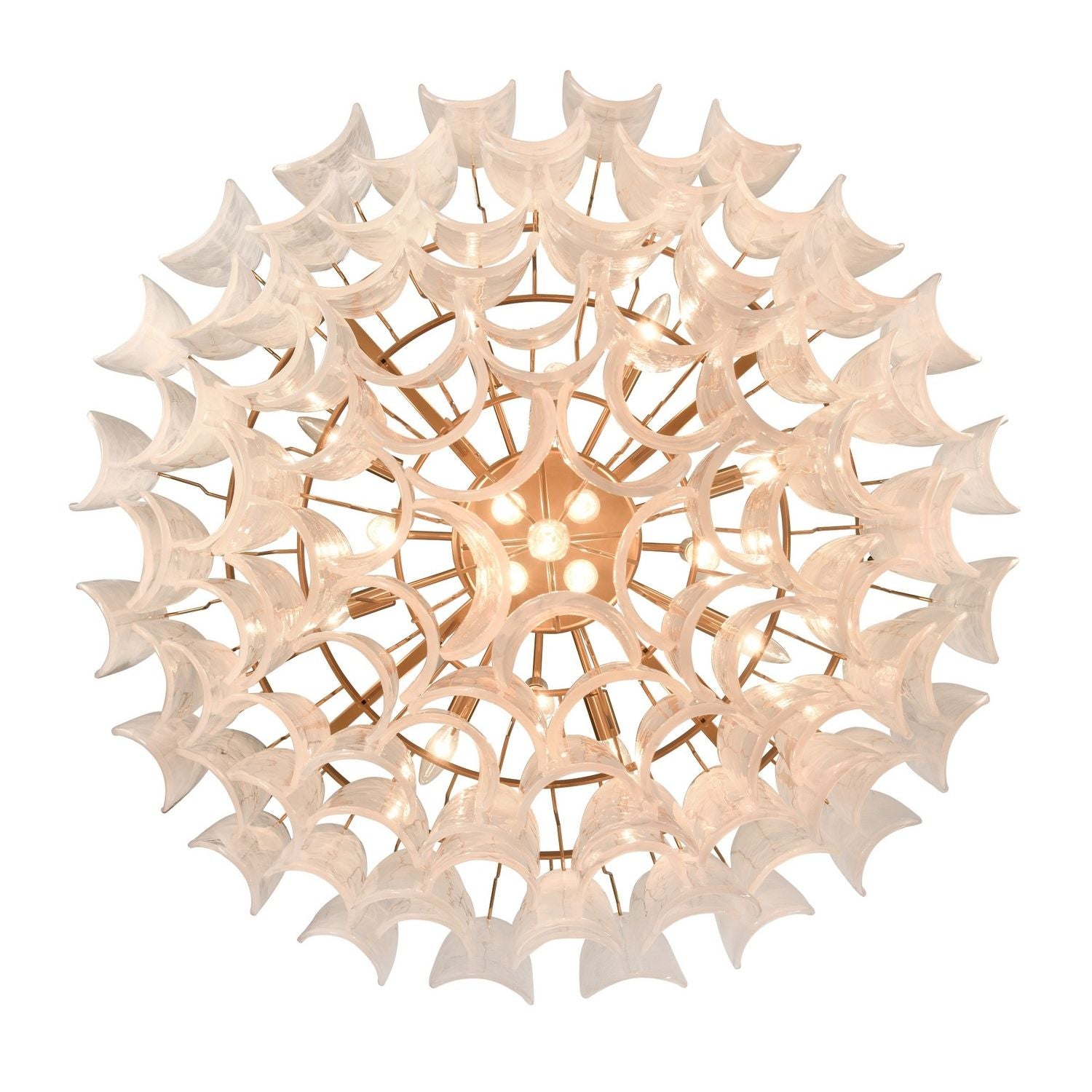 Arabela Lighting - 85412-17 - 17 lampes Suspension Château - Laiton satiné