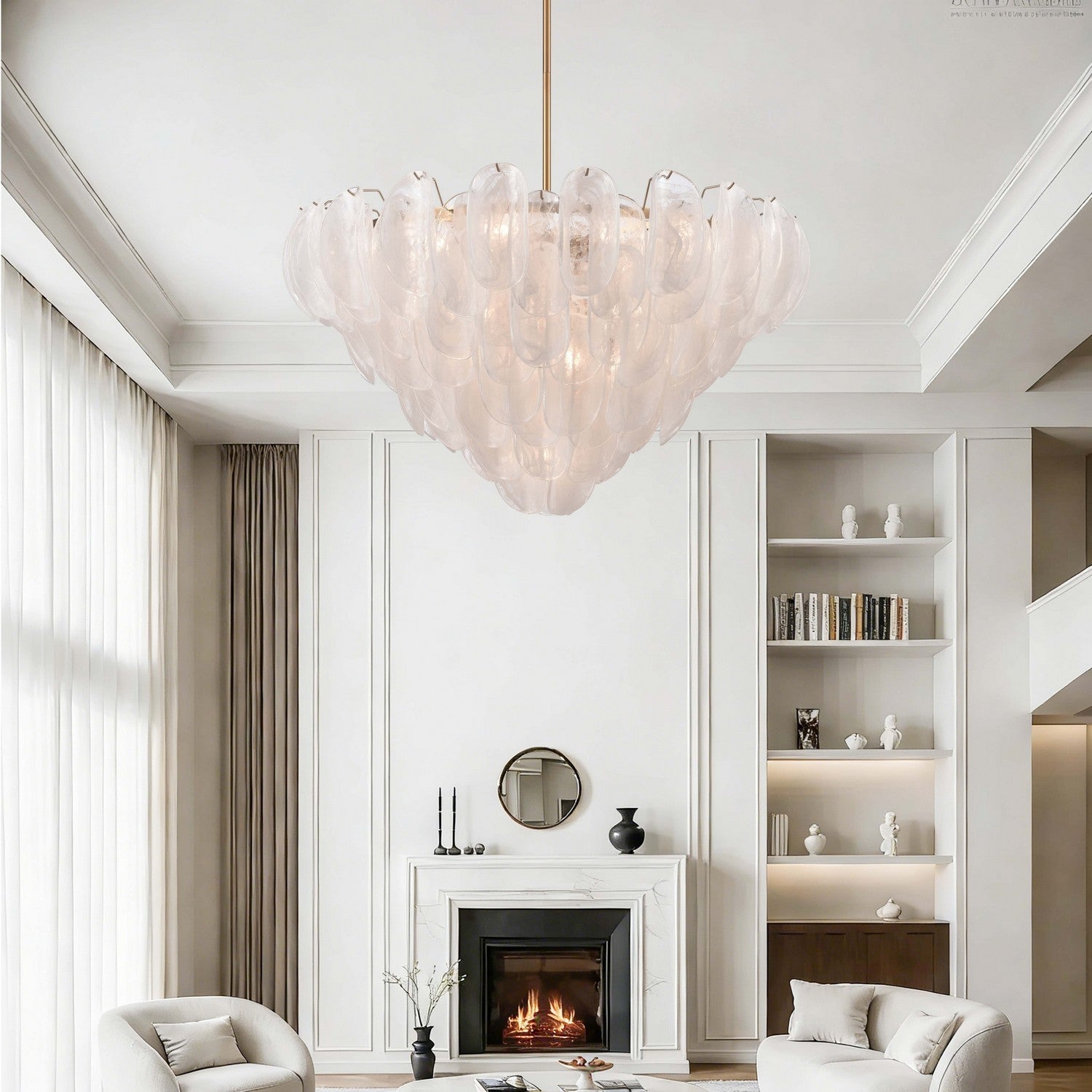 Arabela Lighting - 85412-17 - 17 lampes Suspension Château - Laiton satiné