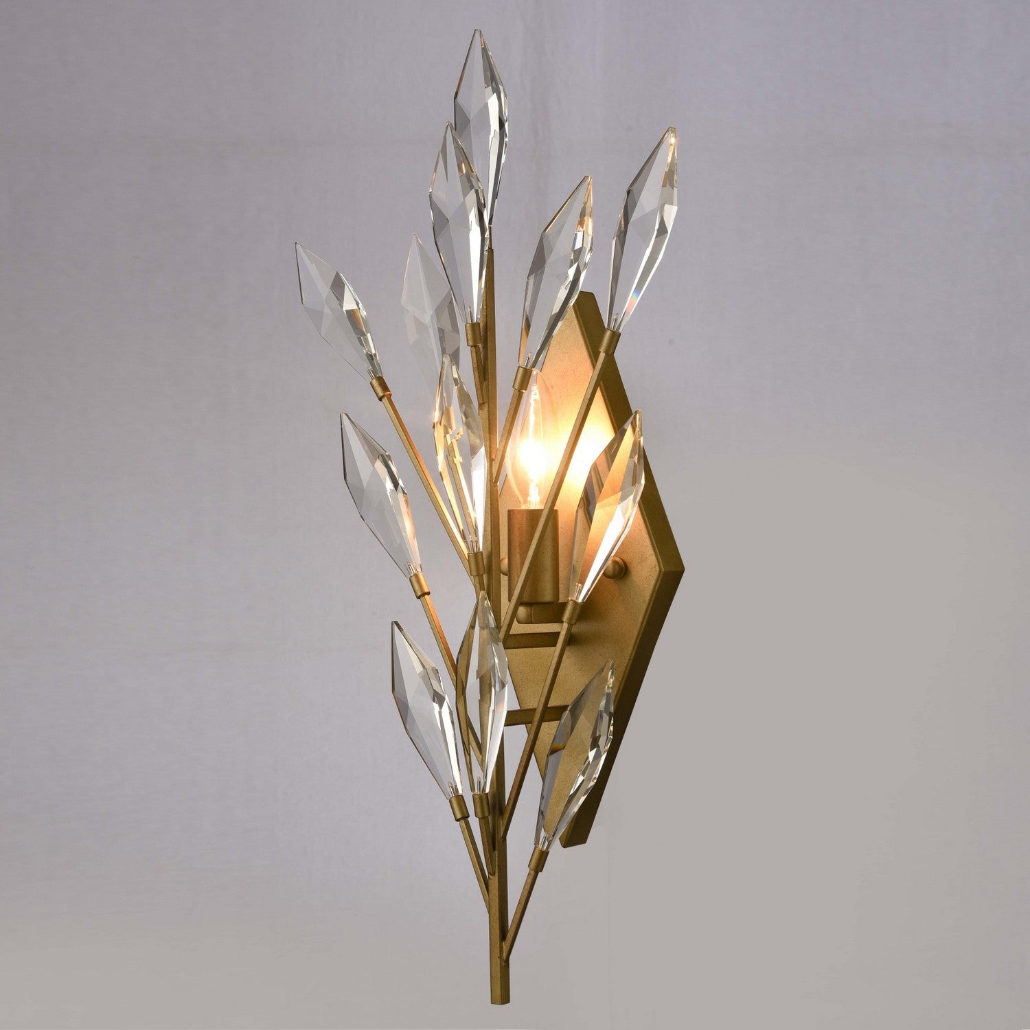 Arabela Lighting - 85423-1 - Une lampe Murale - Fusion de cristaux - Or péruvien