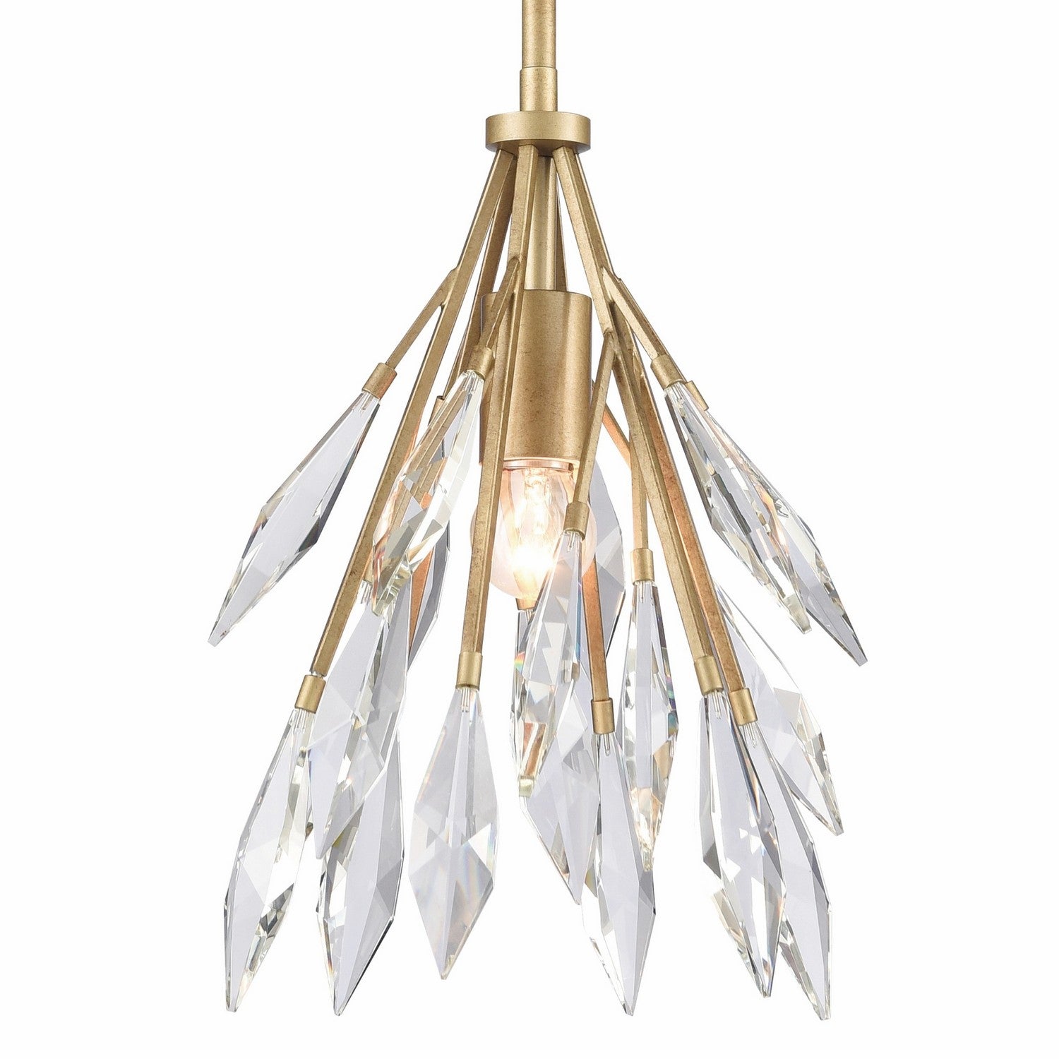 Arabela Lighting - 85424-1 - Une lampe Suspension - Fusion de cristaux - Or péruvien