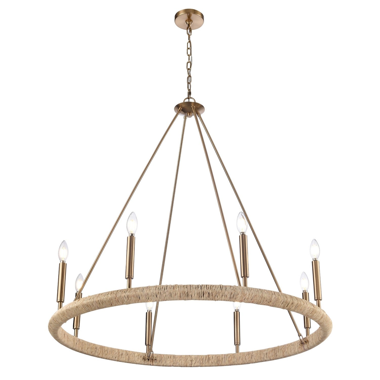 Arabela Lighting - 85432-8 - Huit lampes Suspendu - Cabane - Or laqué