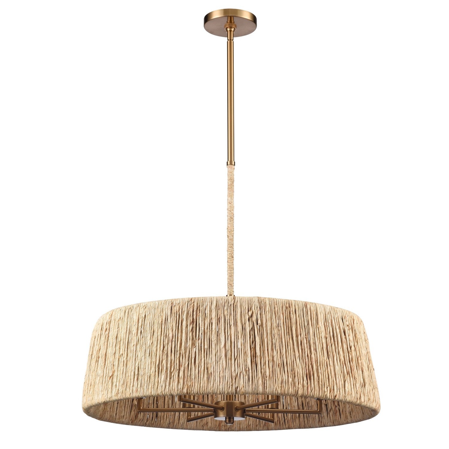 Arabela Lighting - 85434-6 - Six lampes Suspension - Cabane - Or laqué