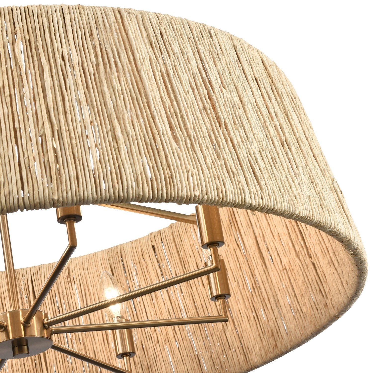 Arabela Lighting - 85435-8 - Huit lampes Suspension - Cabane - Or laqué