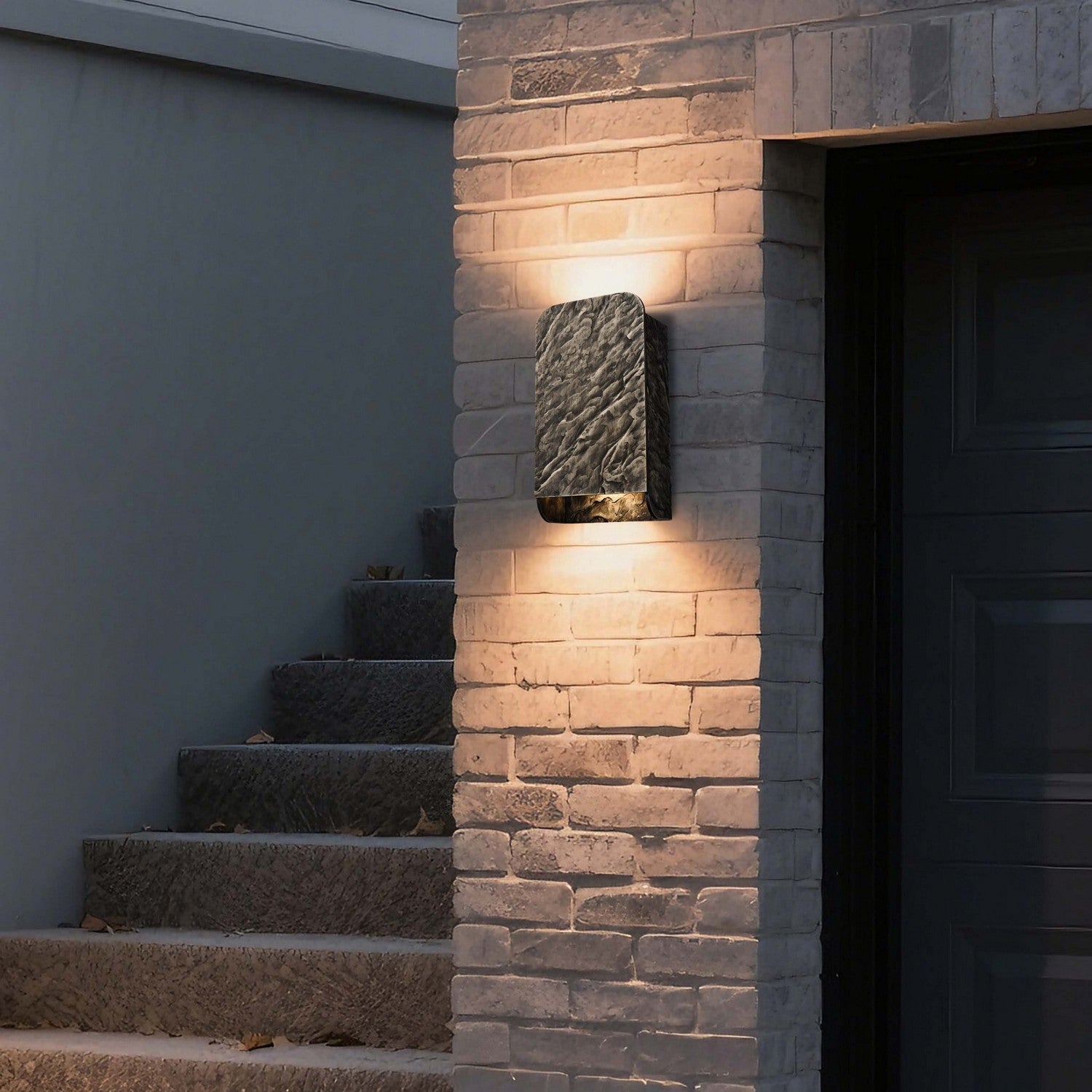 Arabela Lighting - 65010 - Luminaire extérieur à LED Murale - Stellis - Gris-Bronze