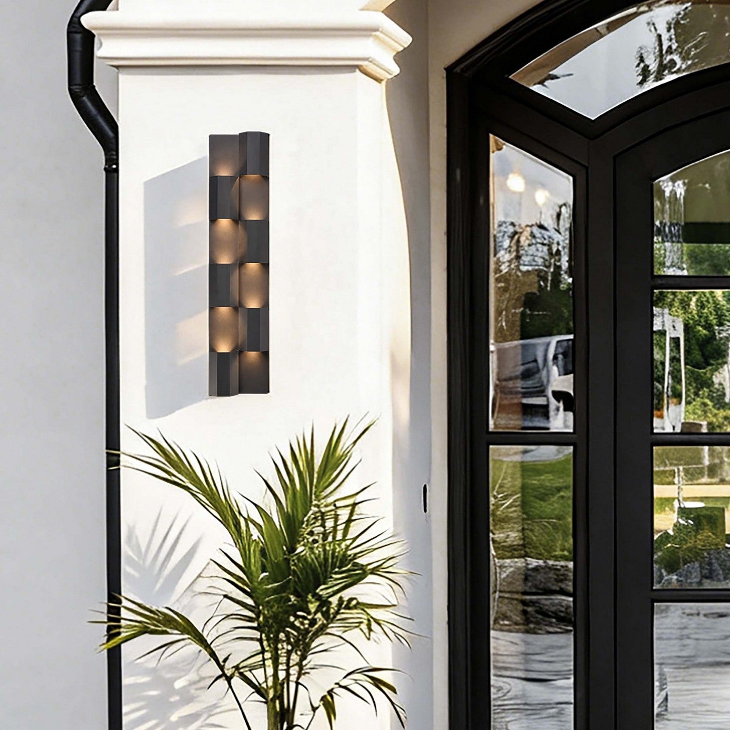 Arabela Lighting - 65061 - LED Outdoor Wall Sconce - Skyline - Charcoal Black