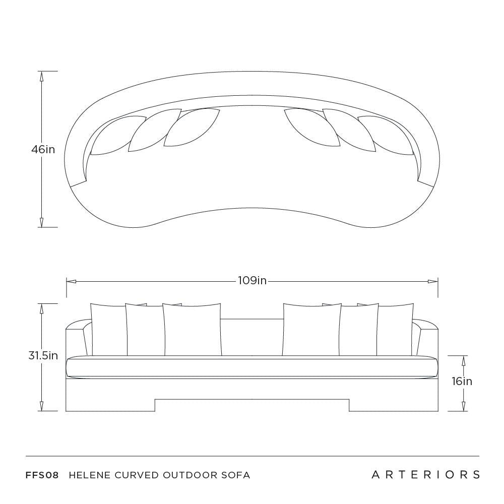 Arteriors - FFS08 - Outdoor Sofa - Helene