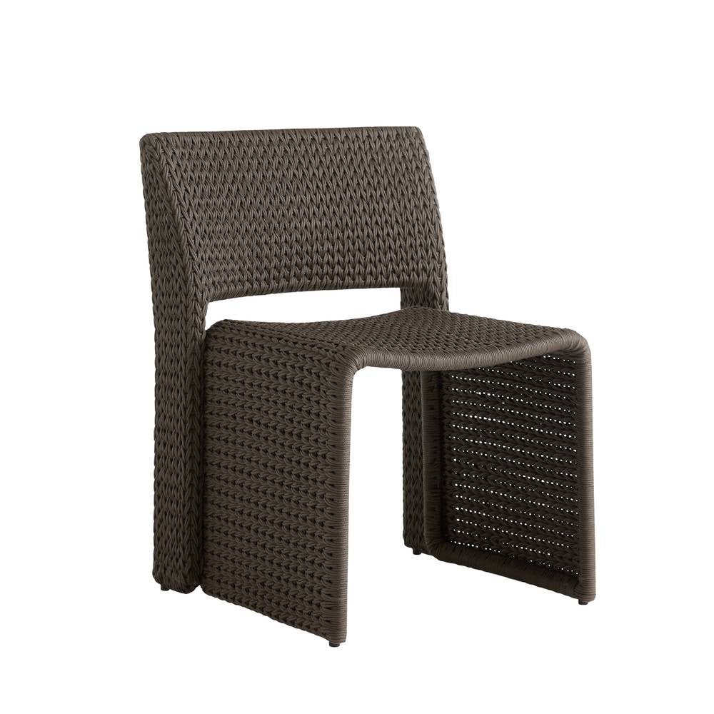 Arteriors - FRS32 - Chaise de salle à manger d'extérieur - Veneto - Brun anthracite