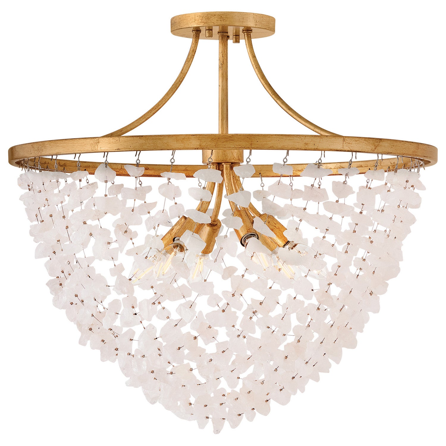 Fredrick Ramond Canada - FR41591DA - Semi-LEDPlafonnier - Myra - Laiton vieilli