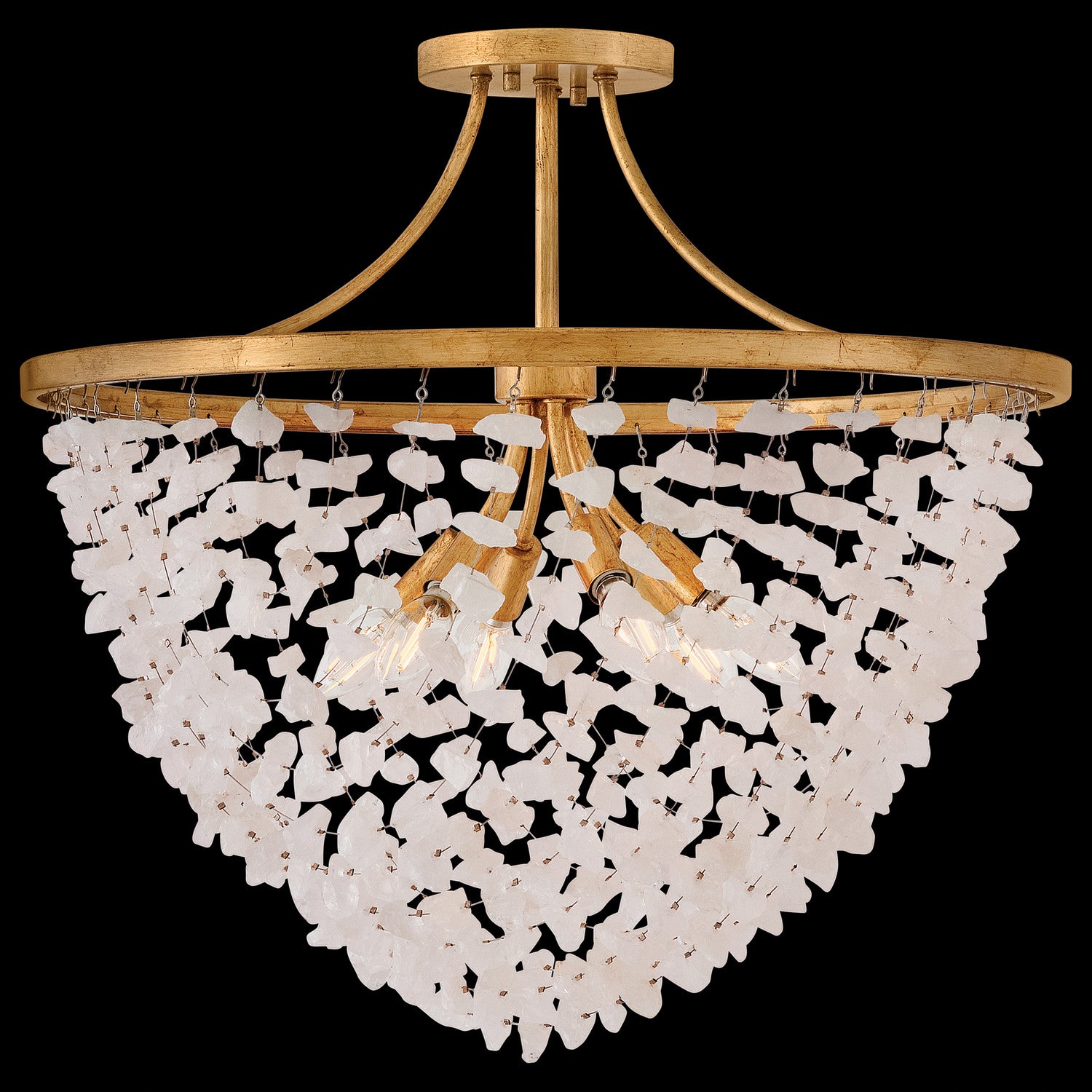 Fredrick Ramond Canada - FR41591DA - Semi-LEDPlafonnier - Myra - Laiton vieilli