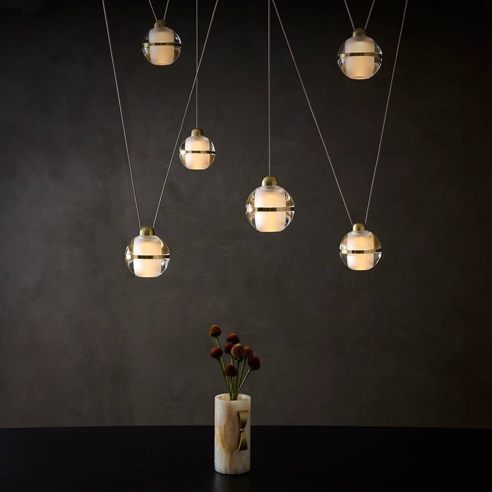 Arteriors - DLC57 - LED Suspendu - Noble - Laiton clair/antique