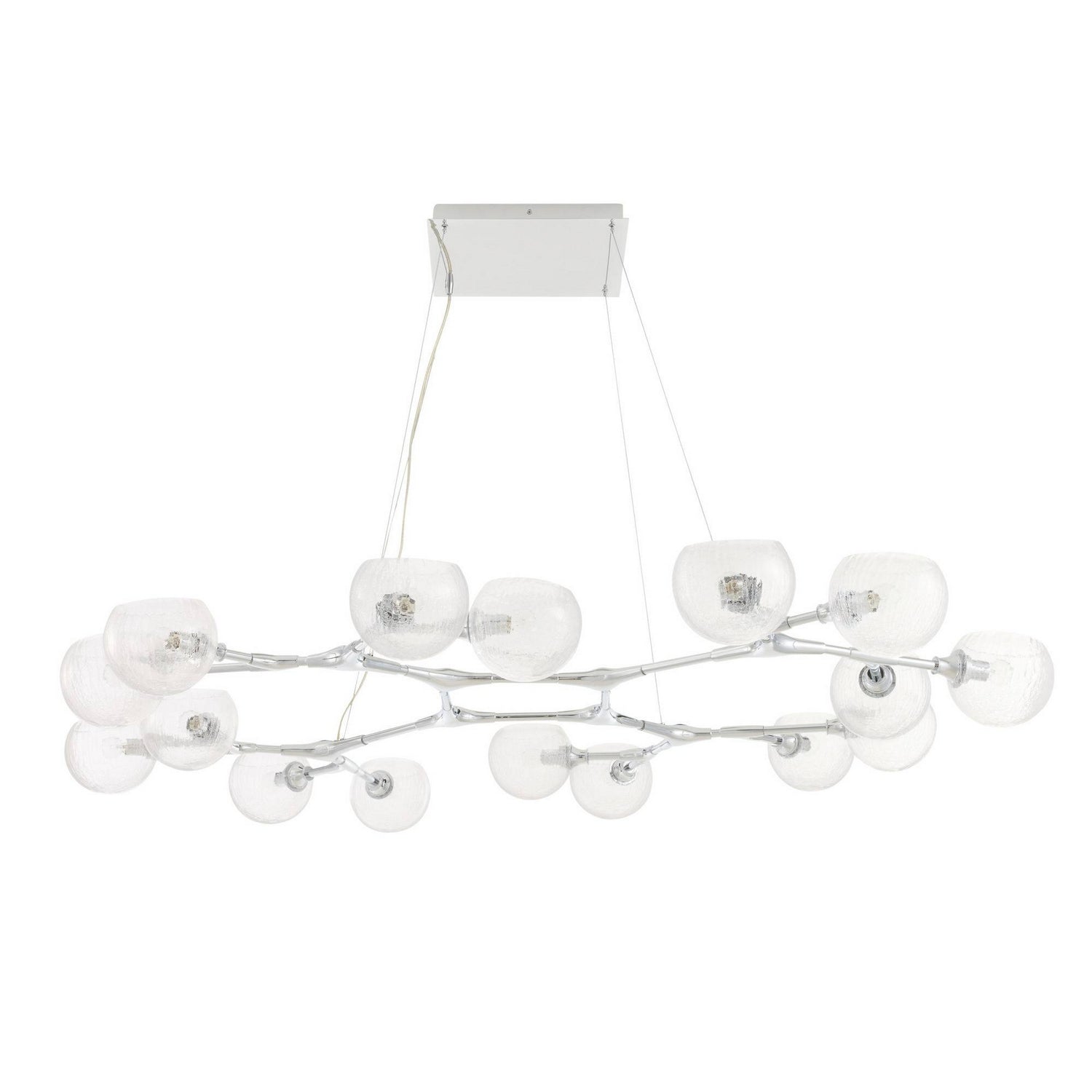 Arteriors - DLC53 - 16 Light Chandelier - Mahowald - Chrome/Clear Crackle
