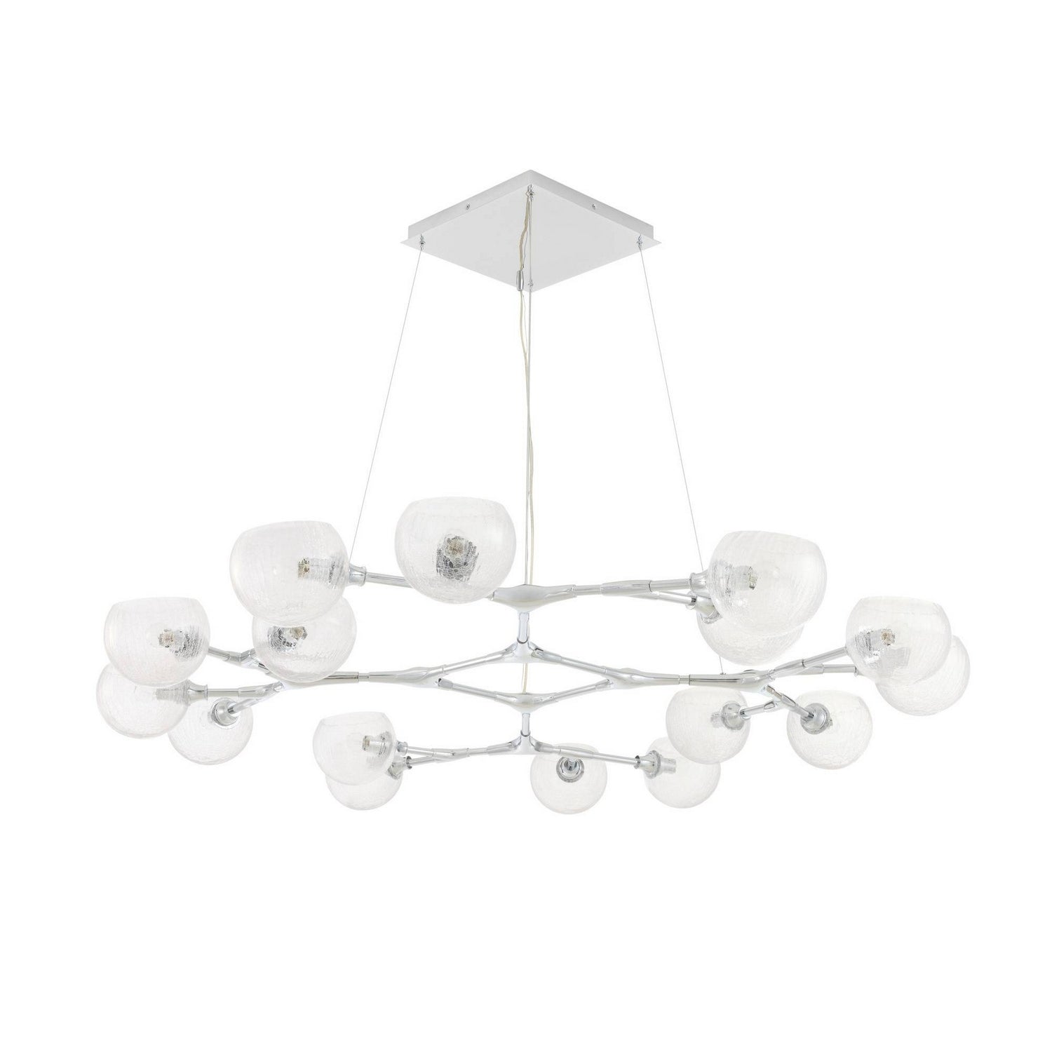 Arteriors - DLC53 - 16 Light Chandelier - Mahowald - Chrome/Clear Crackle