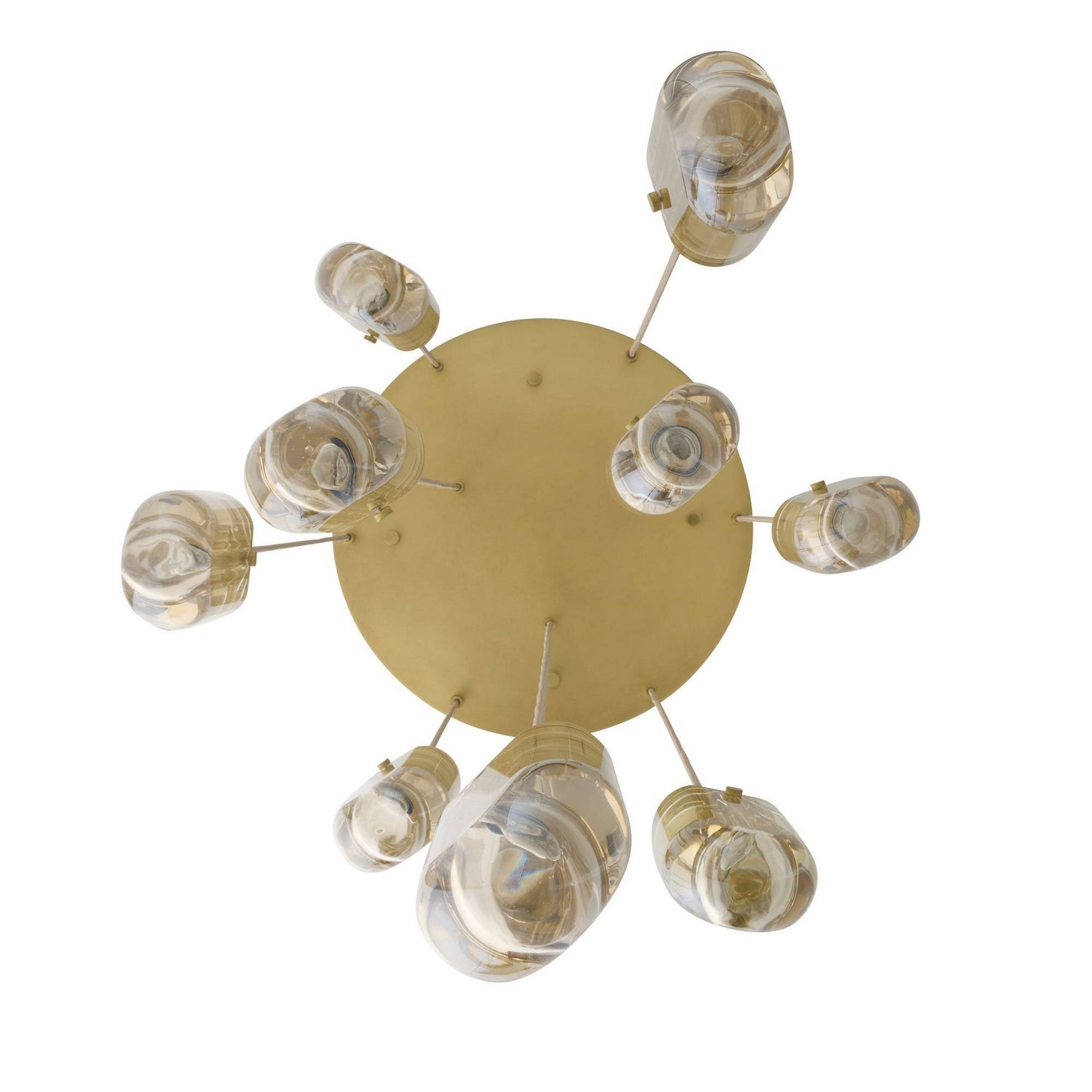 Arteriors - DSC15 - Neuf Lumières Suspendu - Javier - Champagne/Laiton antique
