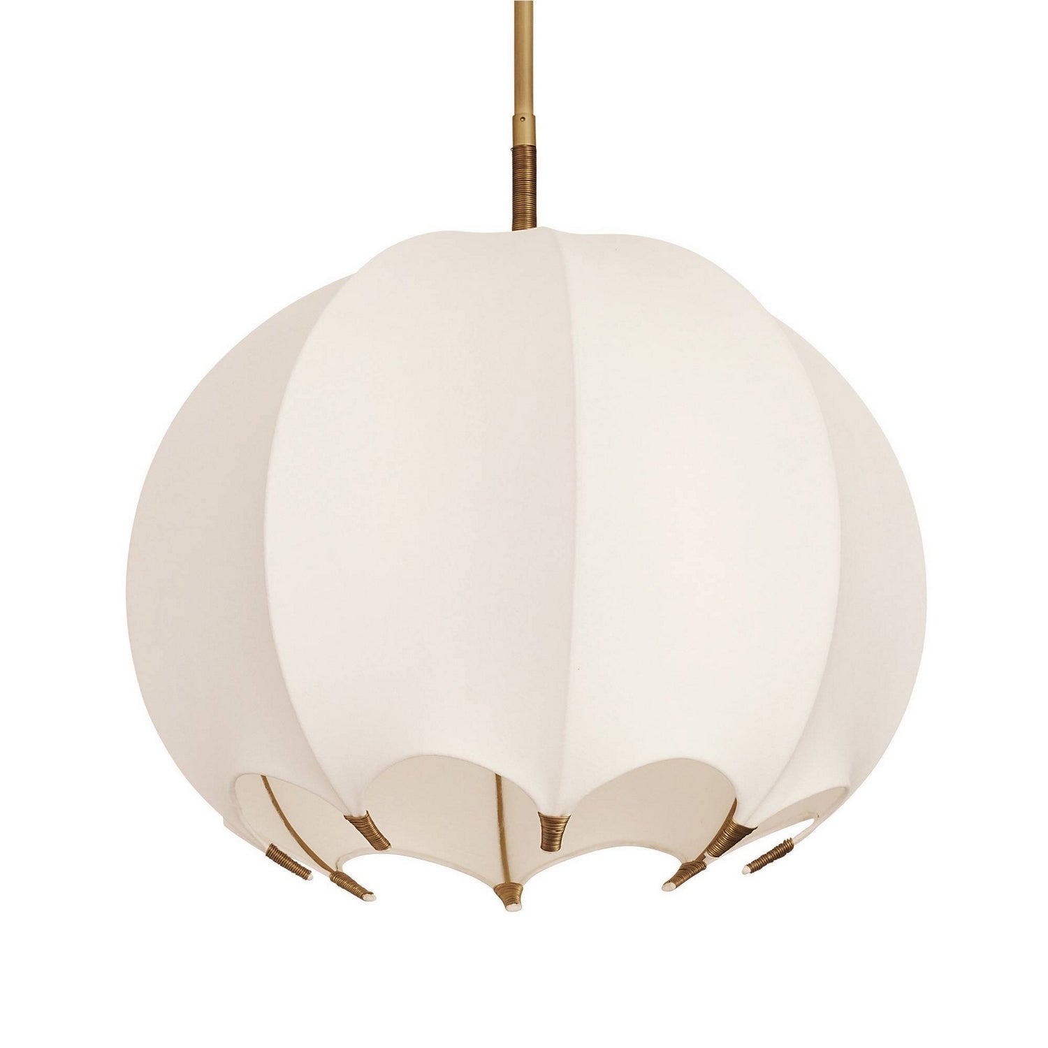 Arteriors - DSC17 - One Light Pendant - Lunaria - Ivory/Antique Brass