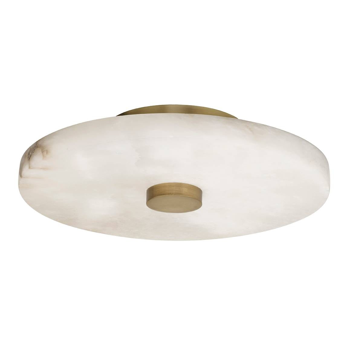 Arteriors - DFC27 - LED Flush Mount - Moers - White/Antique Brass