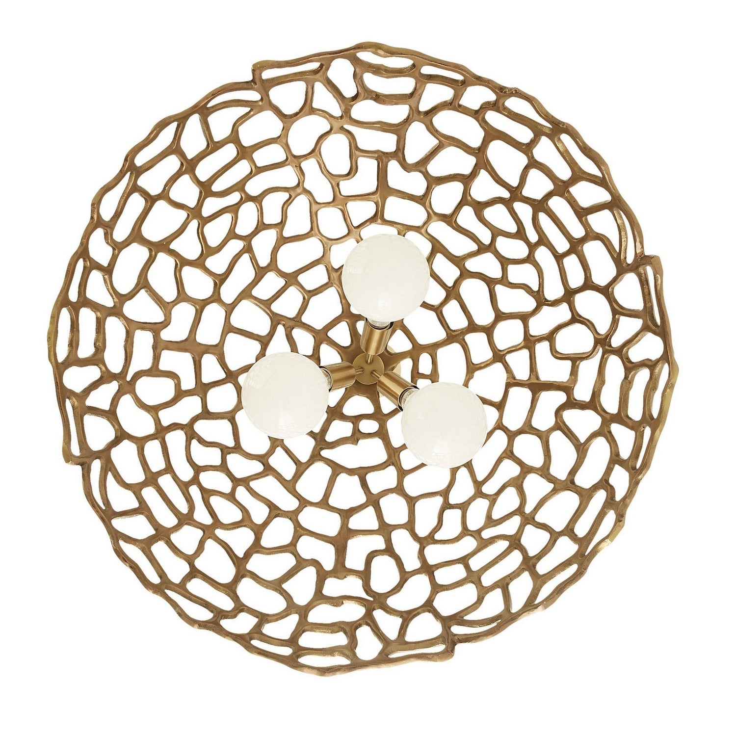 Arteriors - DMI35 - Three Light Pendant - Lotus - Antique Brass/Antique Brass