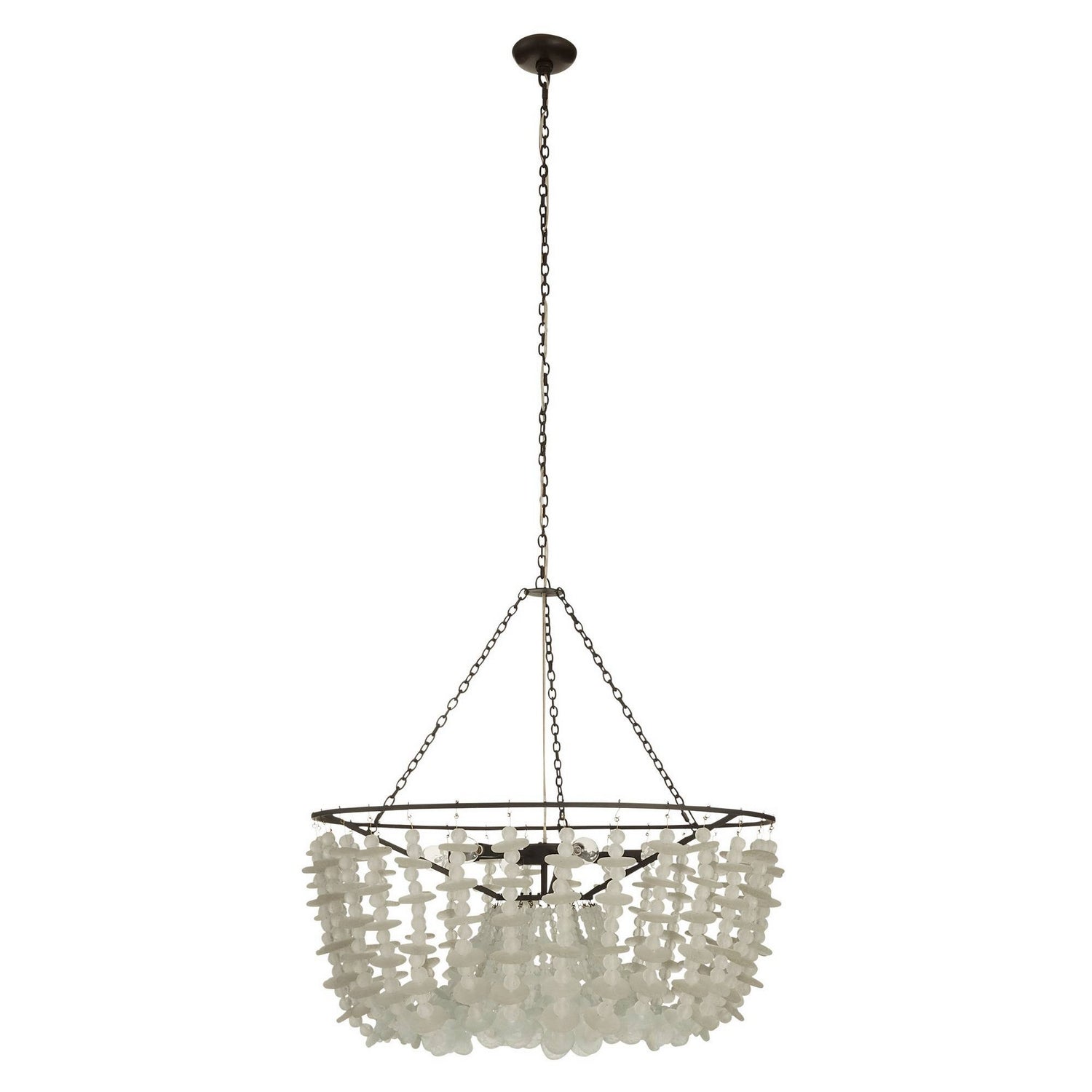 Arteriors - DMI33 - Six Light Chandelier - Cyprus - Organic Frosted/Bronze