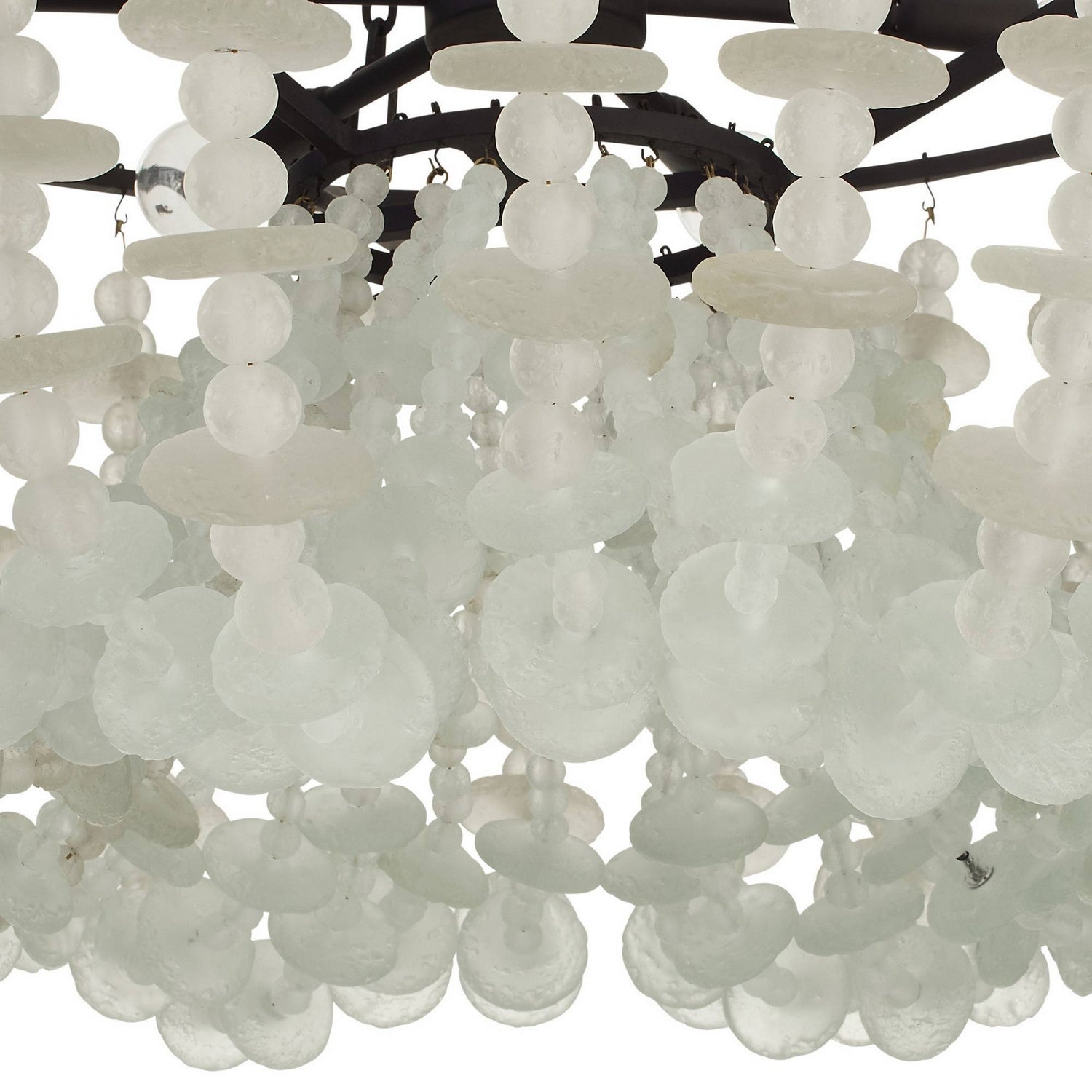 Arteriors - DMI33 - Six Light Chandelier - Cyprus - Organic Frosted/Bronze