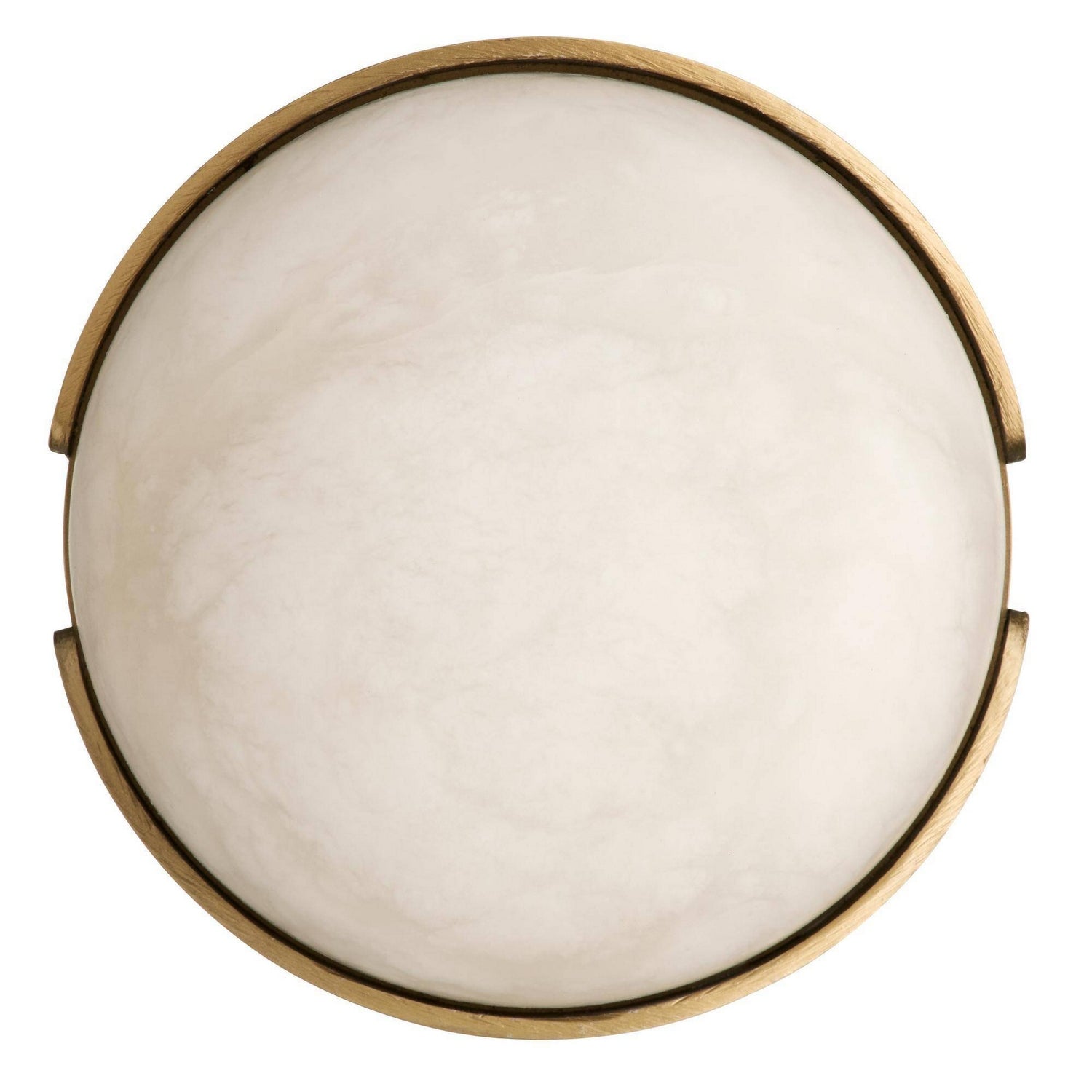 Arteriors - DFC30 - LED Flush Mount - Elara - White/Antique Brass