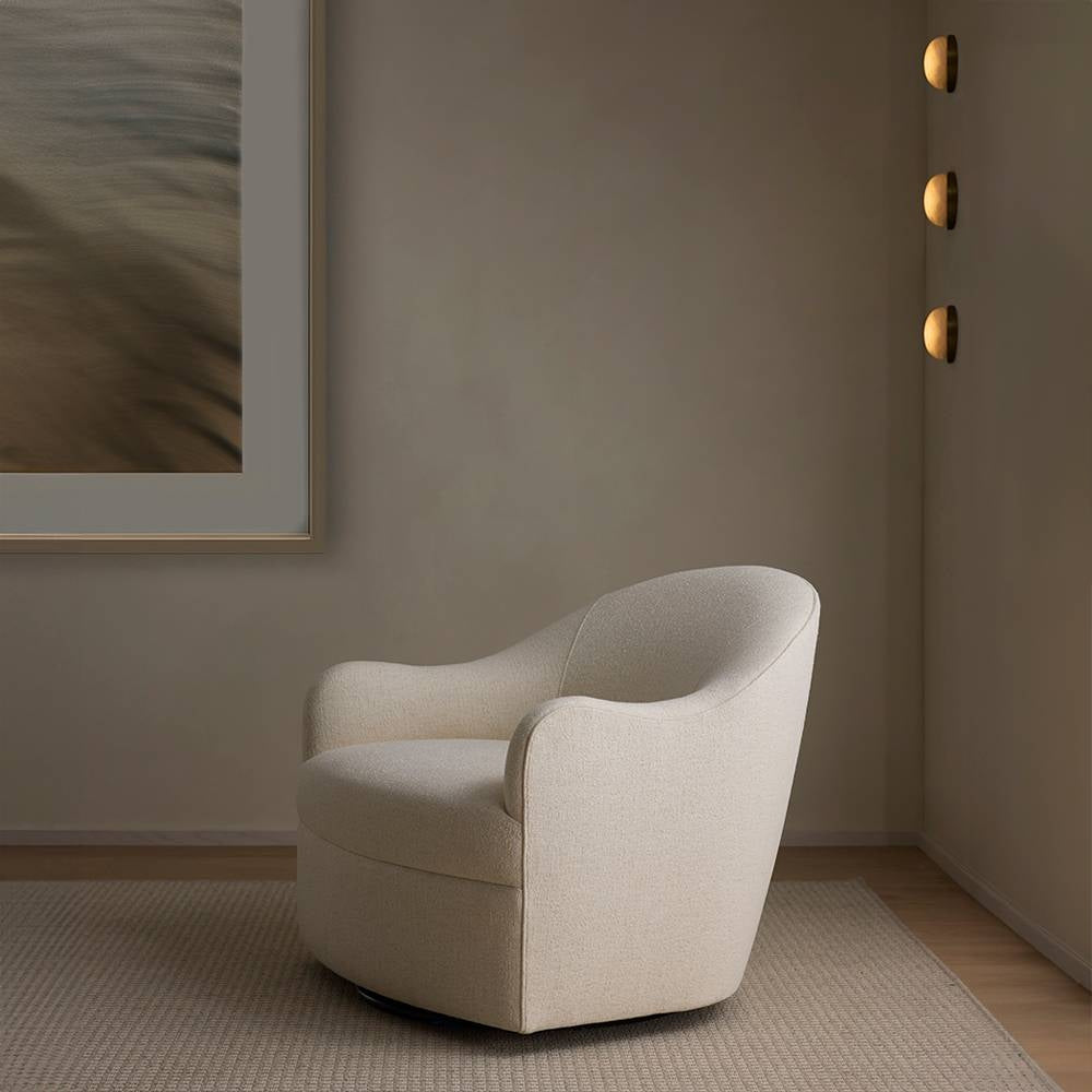 Arteriors - FRU18 - Chaise - Delfino - Blanc Oxford/Fer noirci