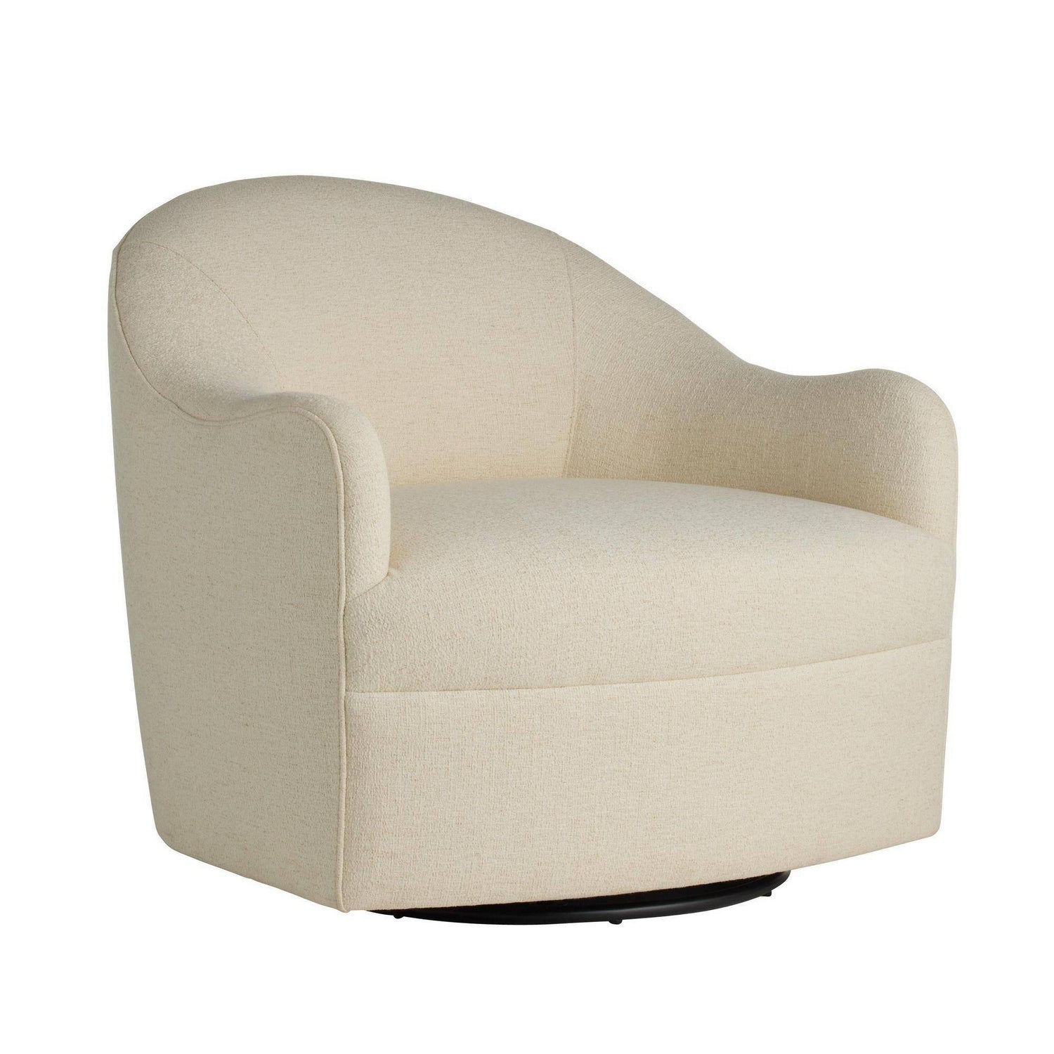 Arteriors - FRU18 - Chaise - Delfino - Blanc Oxford/Fer noirci
